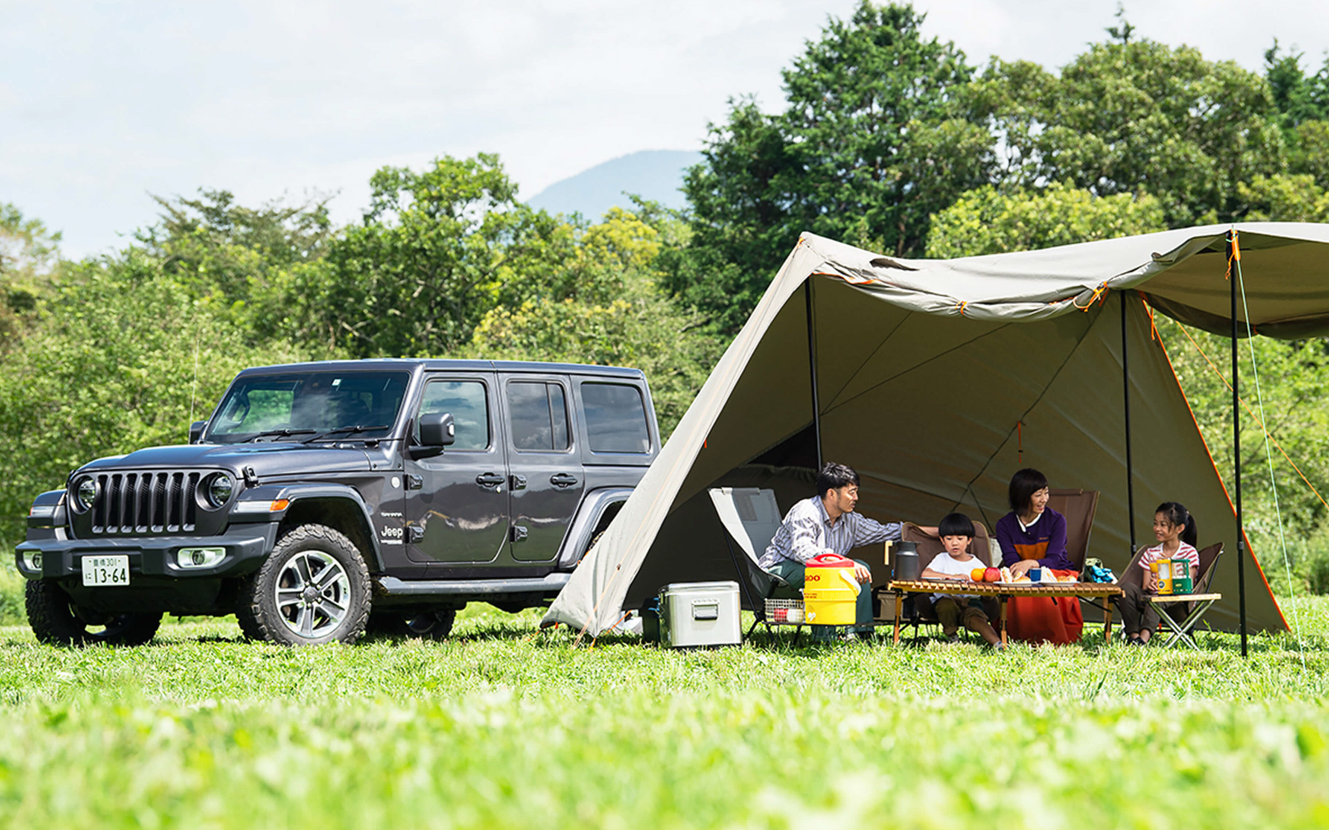 ラングラーを実際に使いながらデイキャンプなどを楽しめる