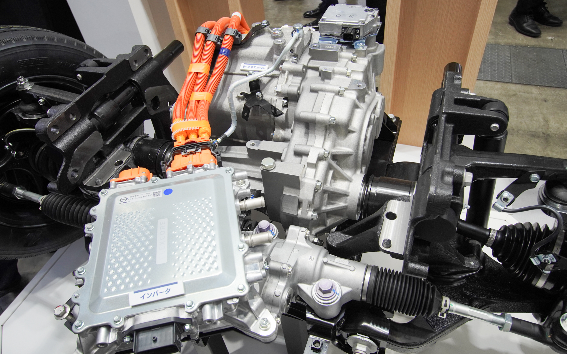 デュトロ Z EVに搭載されている前輪駆動モジュール