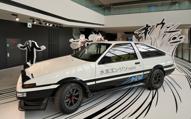 富士モータースポーツフォレスト「ウェルカムセンター」に展示された