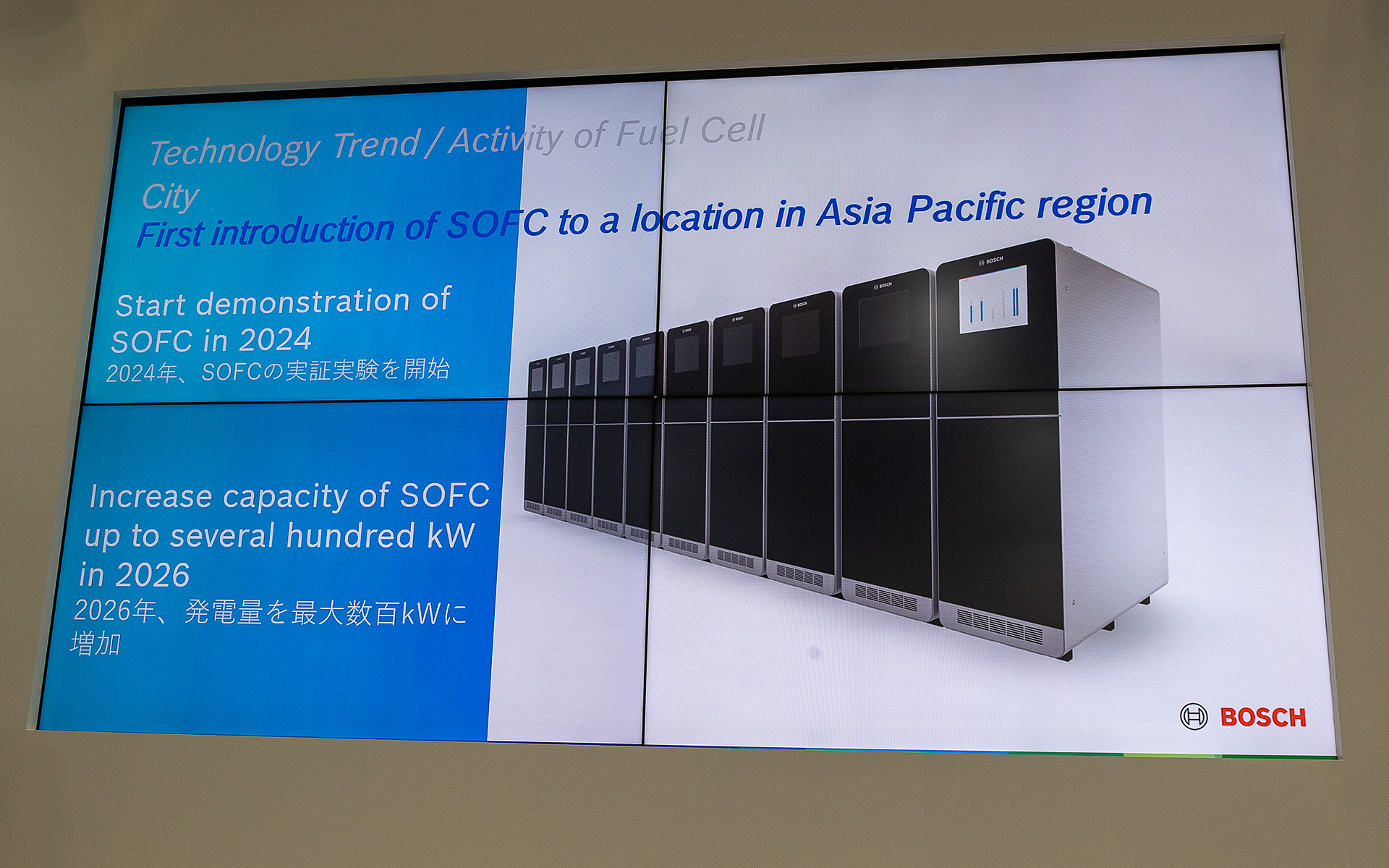 2024年からSOFCの実証実験を開始するという