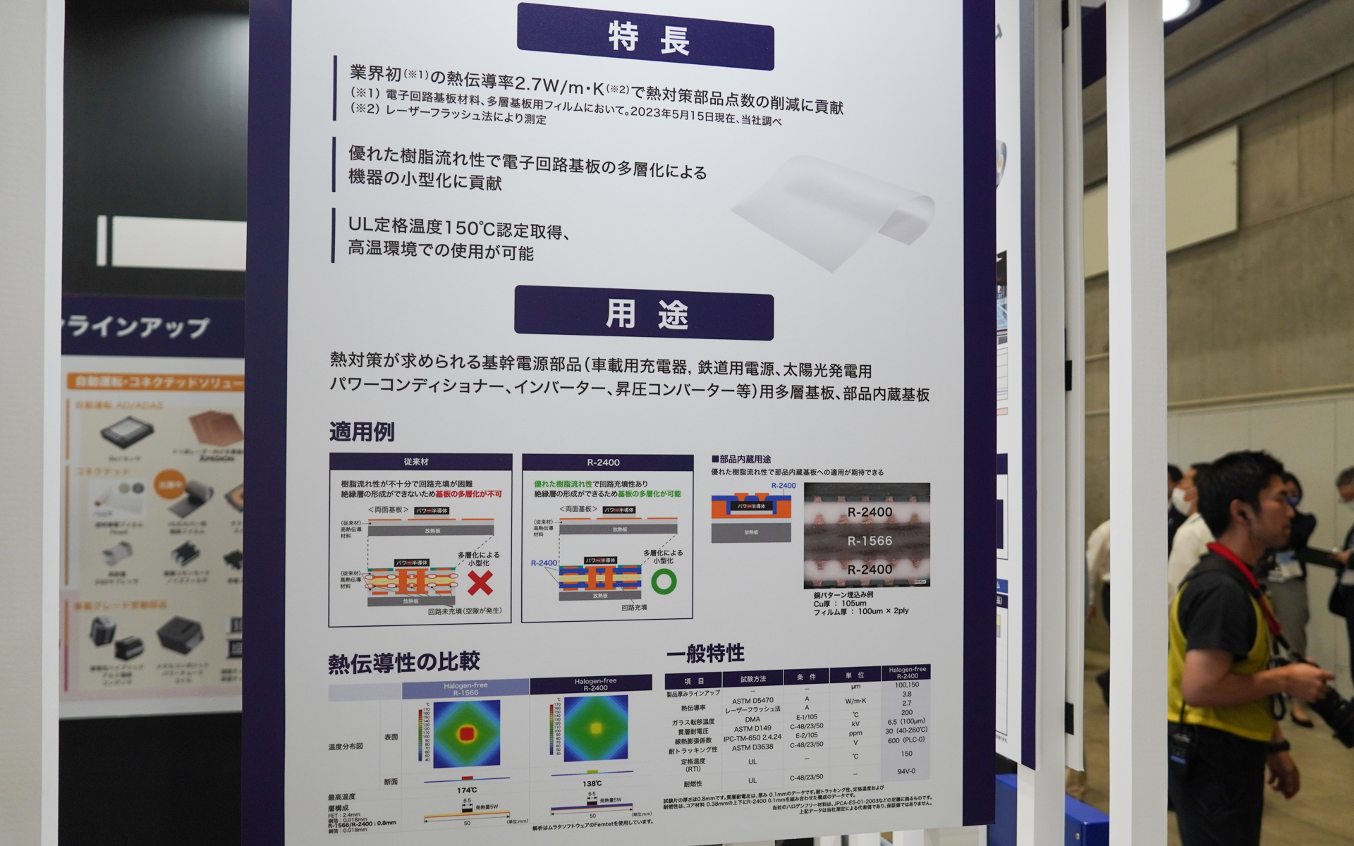 高熱伝導性多層基板用フィルム R-2400の特徴