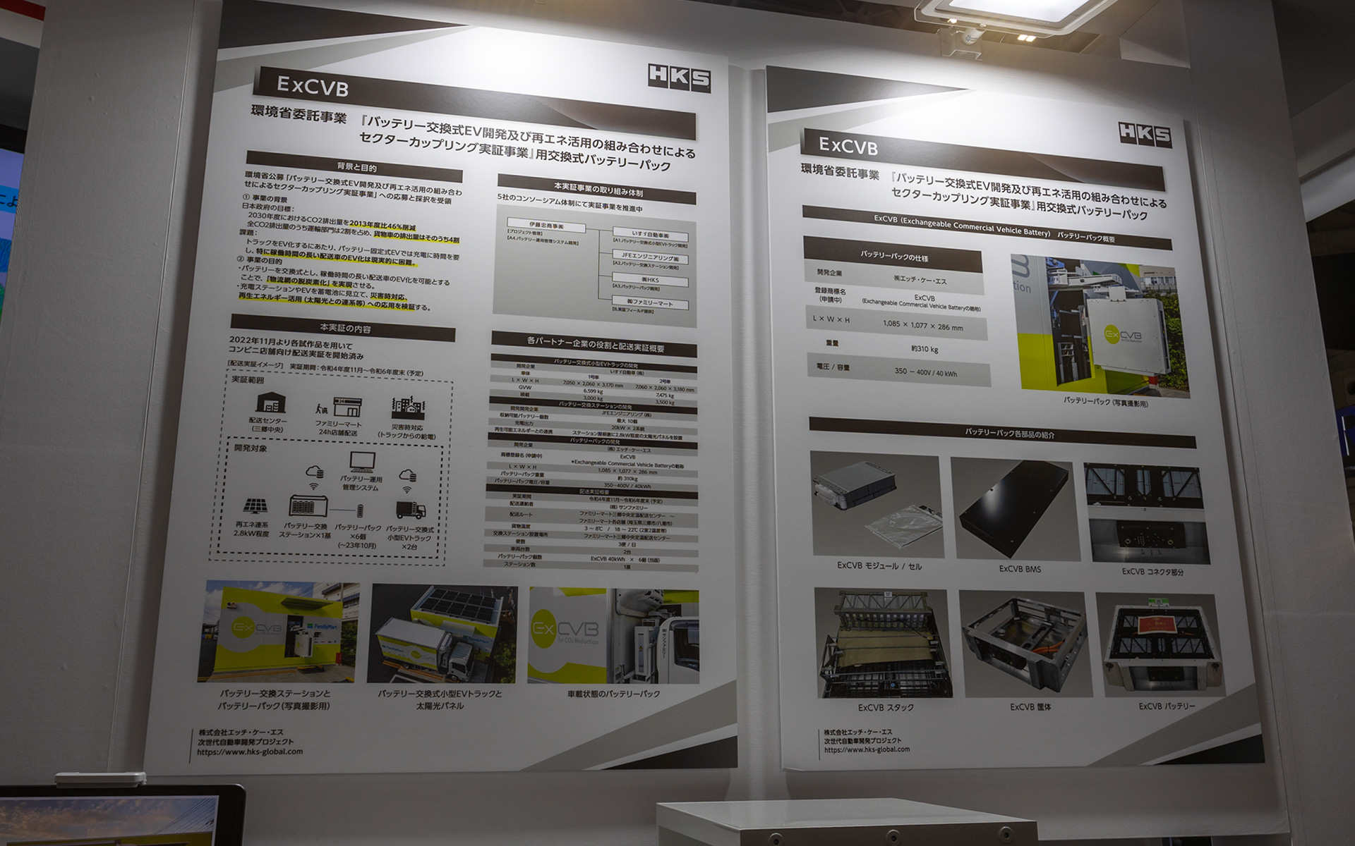 プロジェクトの内容を書いた資料ボード