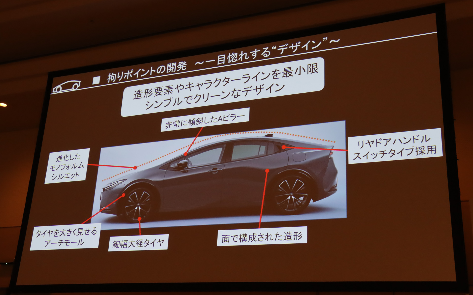 新型プリウスの外観デザインにおける注目ポイント