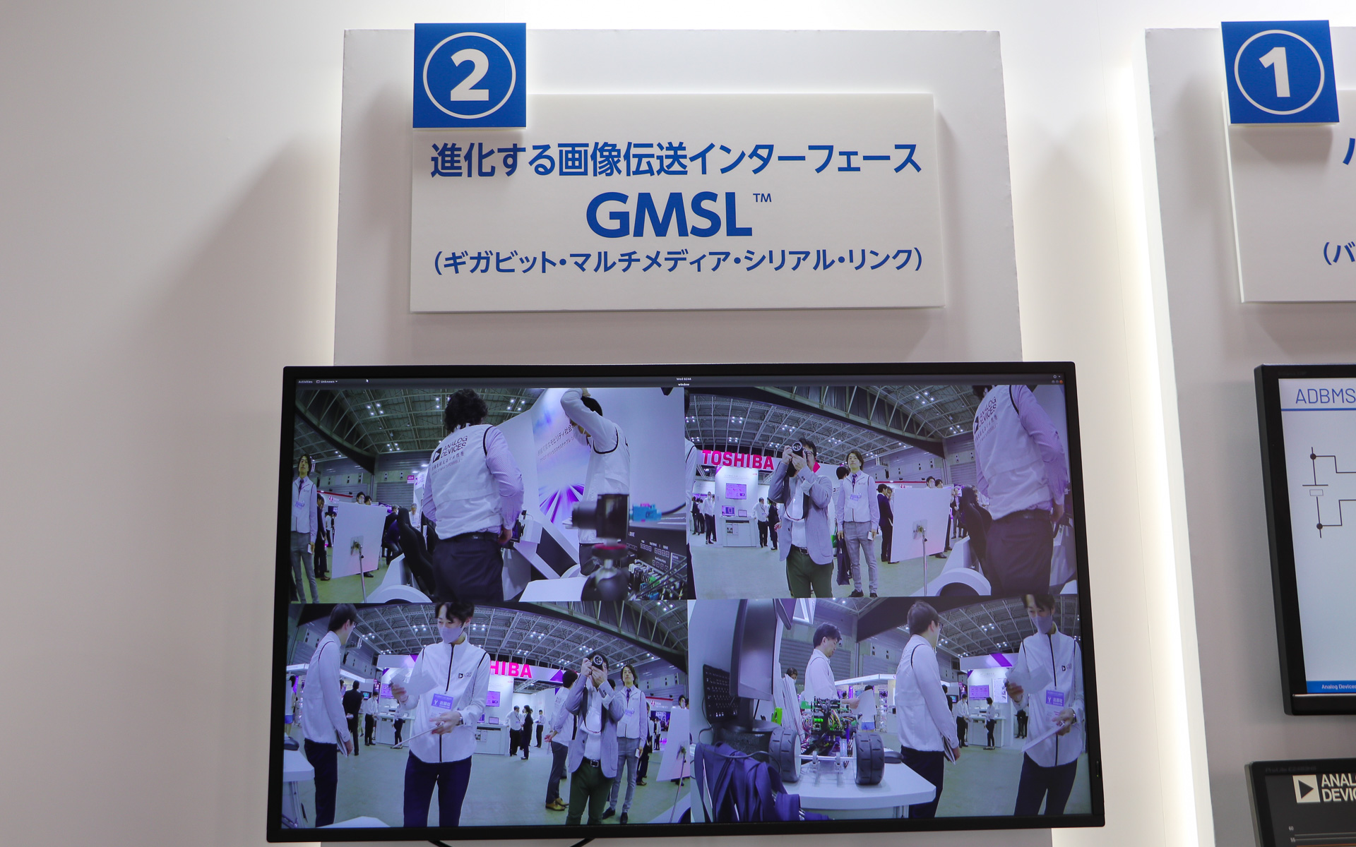 高解像度のデジタル映像データを大量に伝送できる技術がGMSL（ギガビット・マルチメディア・シリアル・リンク）