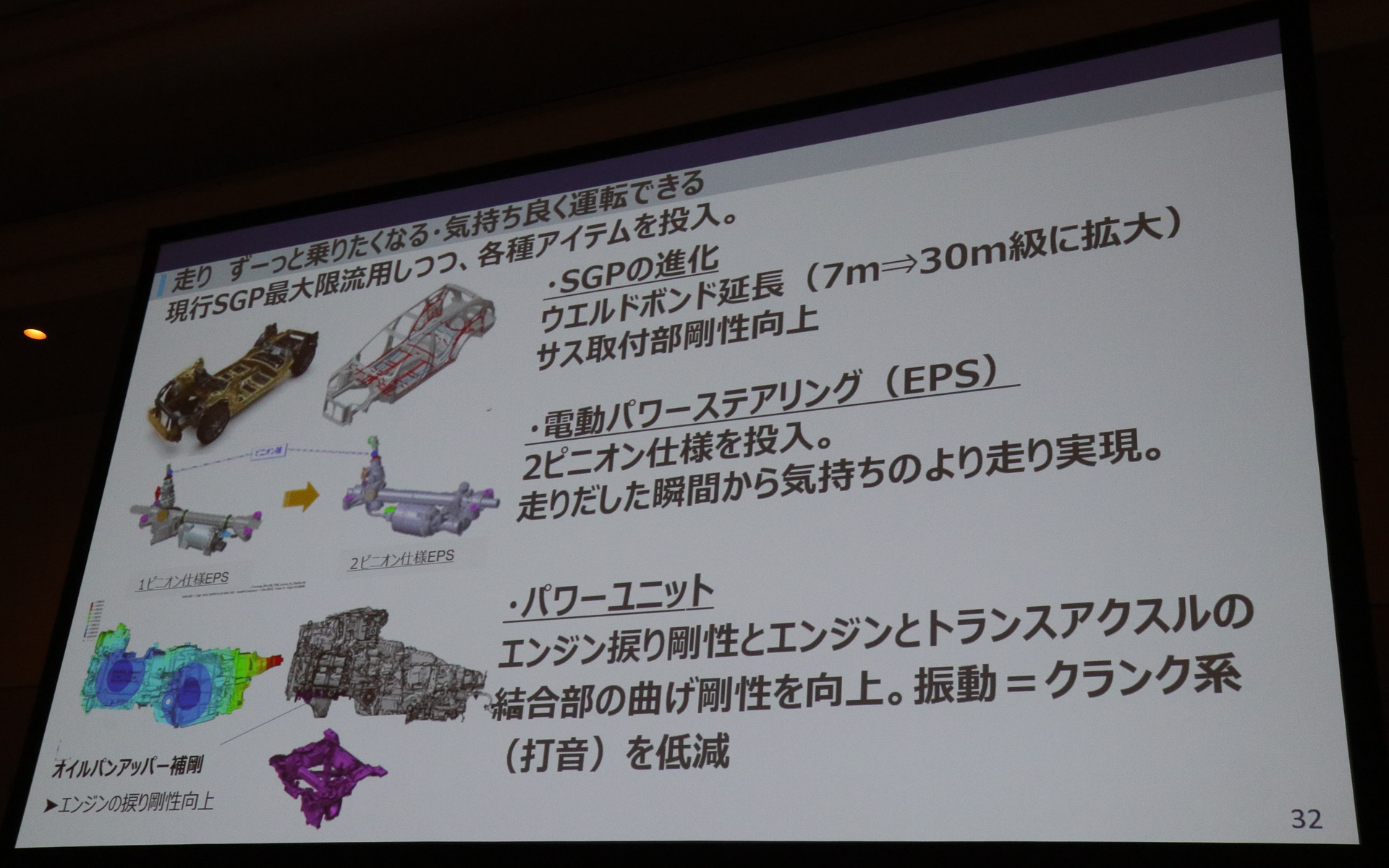 車体のベースとなるSGPにも改善を施している