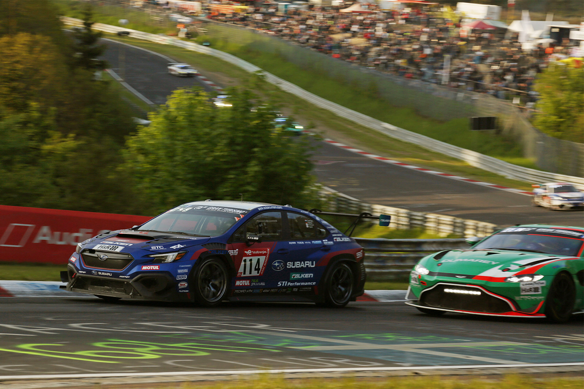 朝6時過ぎにウォールにヒットして戻ってきた新型WRX S4