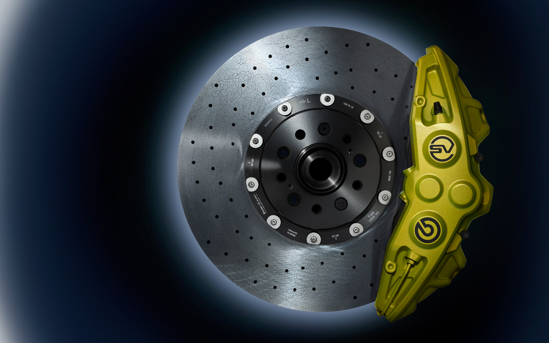 カーボンファイバー製ブレーキローターもオプション