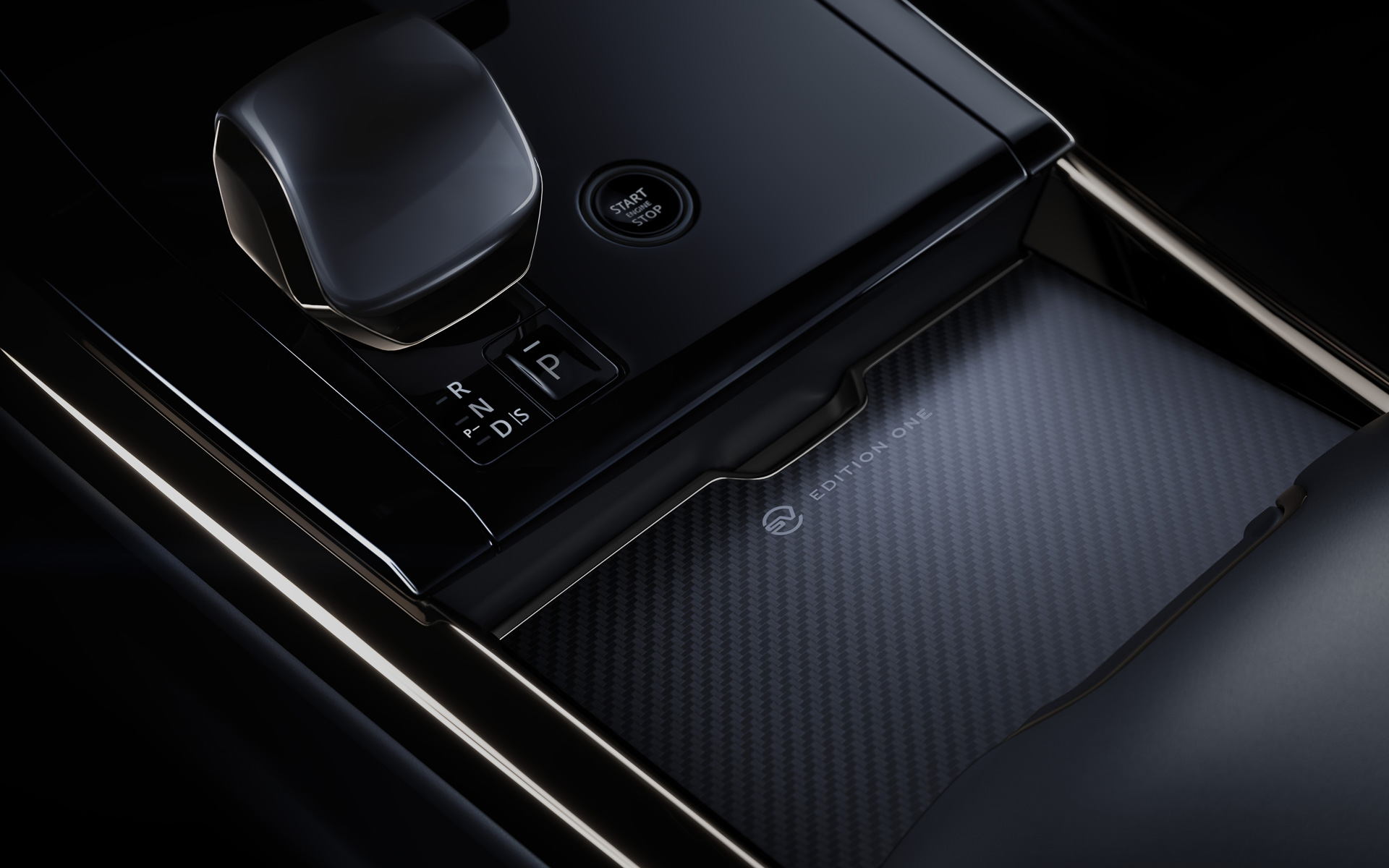 特別限定仕様車のEDITION ONEには内装にも専用ロゴが入る