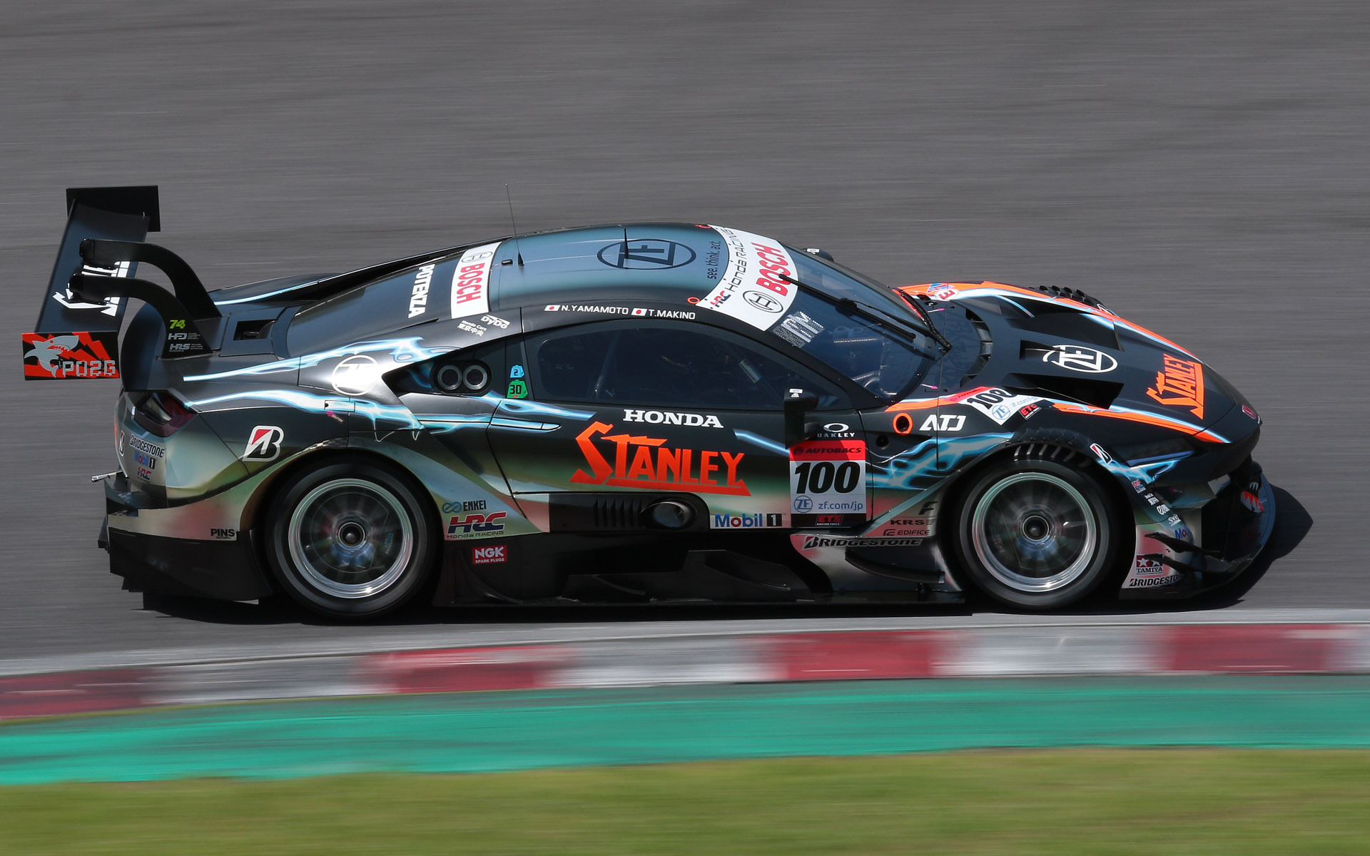 GT500クラス予選3位に繰り上がった100号車 STANLEY NSX-GT（山本尚貴/牧野任祐組、BS）