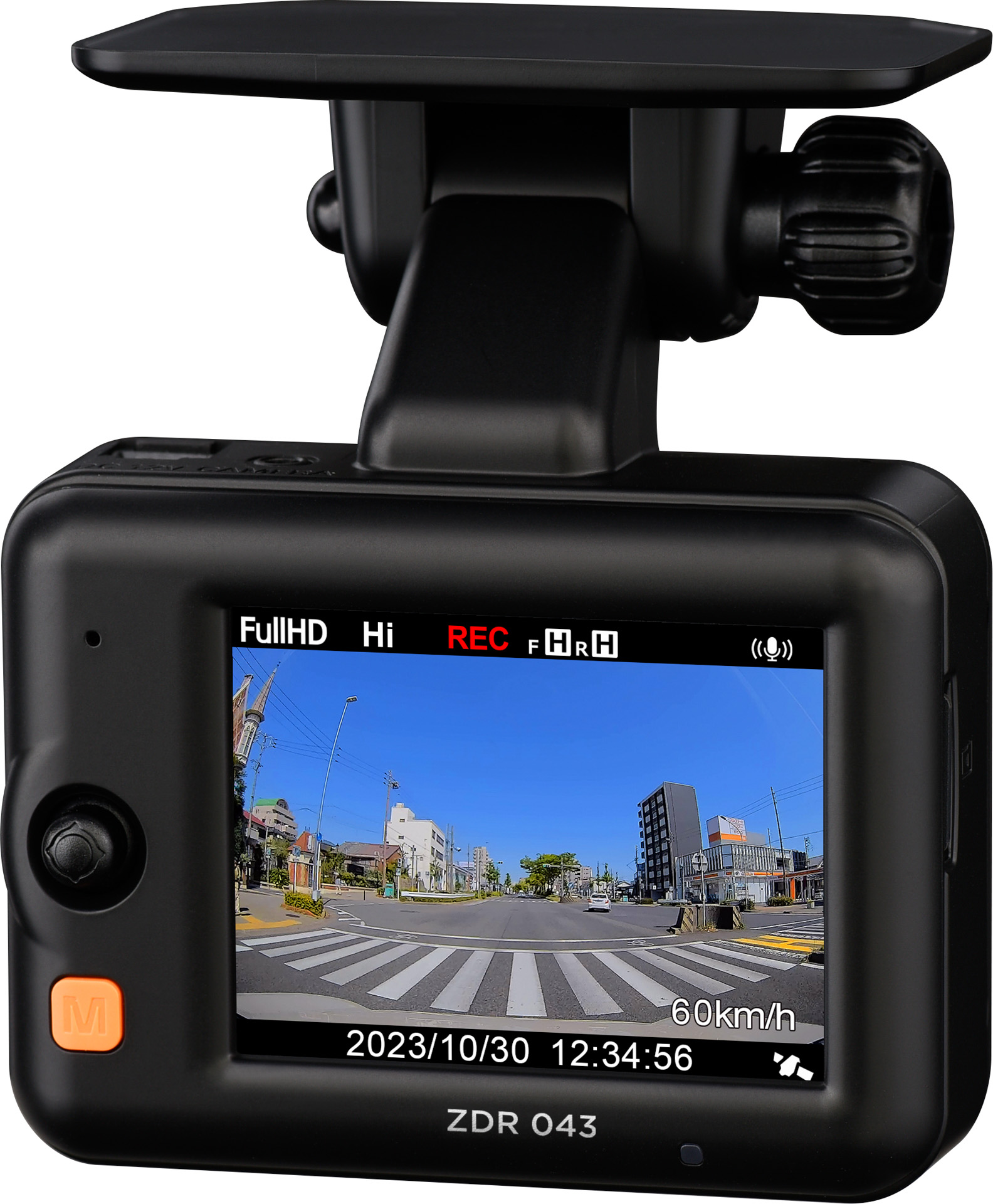 2.0インチフルカラーTFT液晶と、直感的で簡単な操作を可能にするプッシュレバースイッチを採用