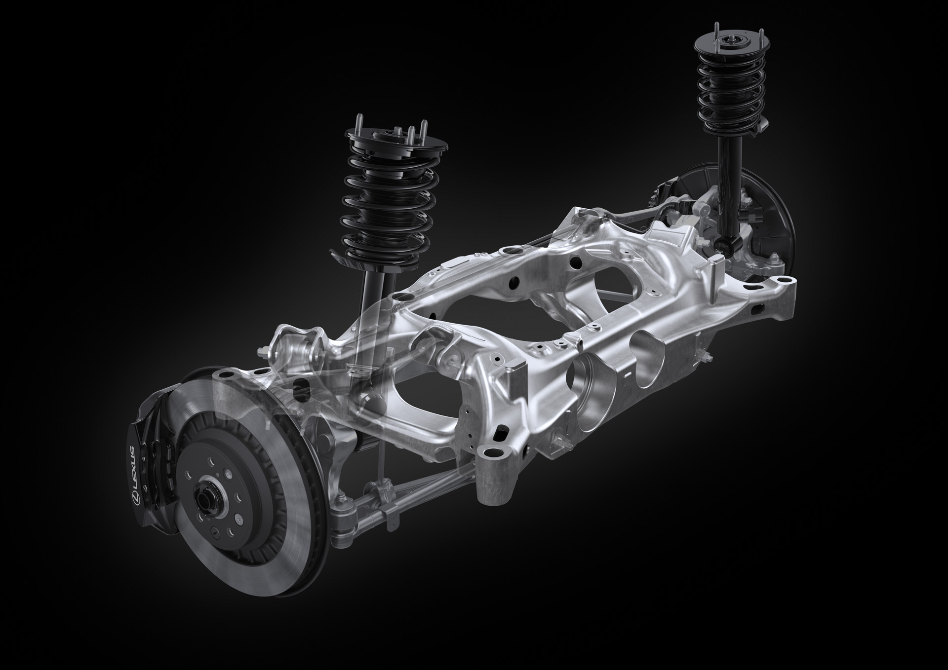 特別仕様車専用リヤアルミ中空サスペンションメンバー