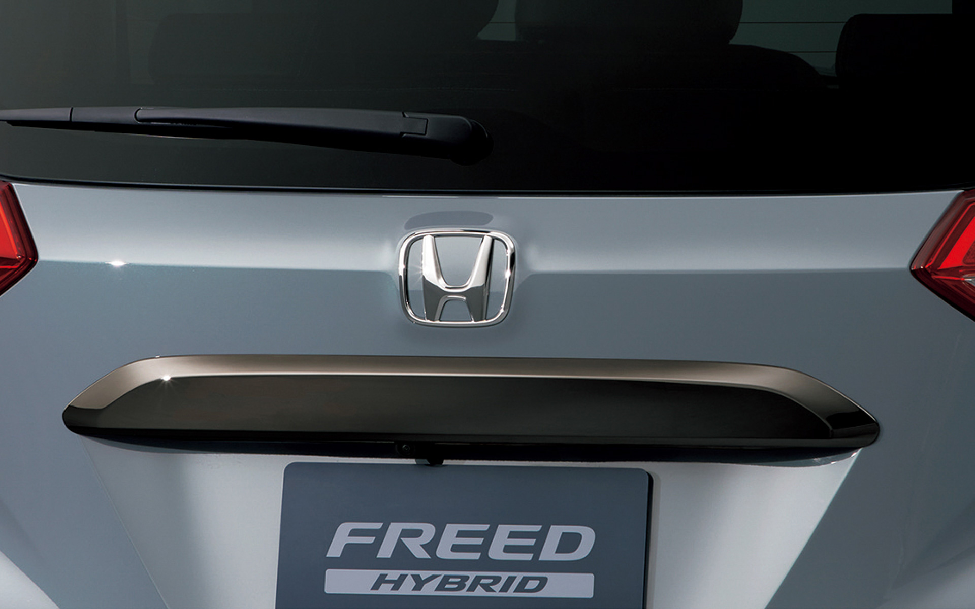 リアライセンスガーニッシュ（ブラッククロームメッキ）