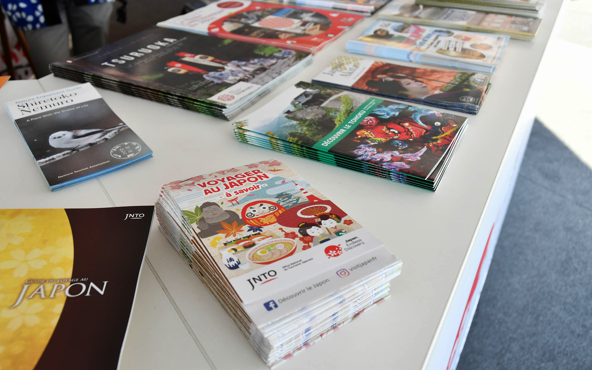 インバウンド向けパンフレットも配布されている
