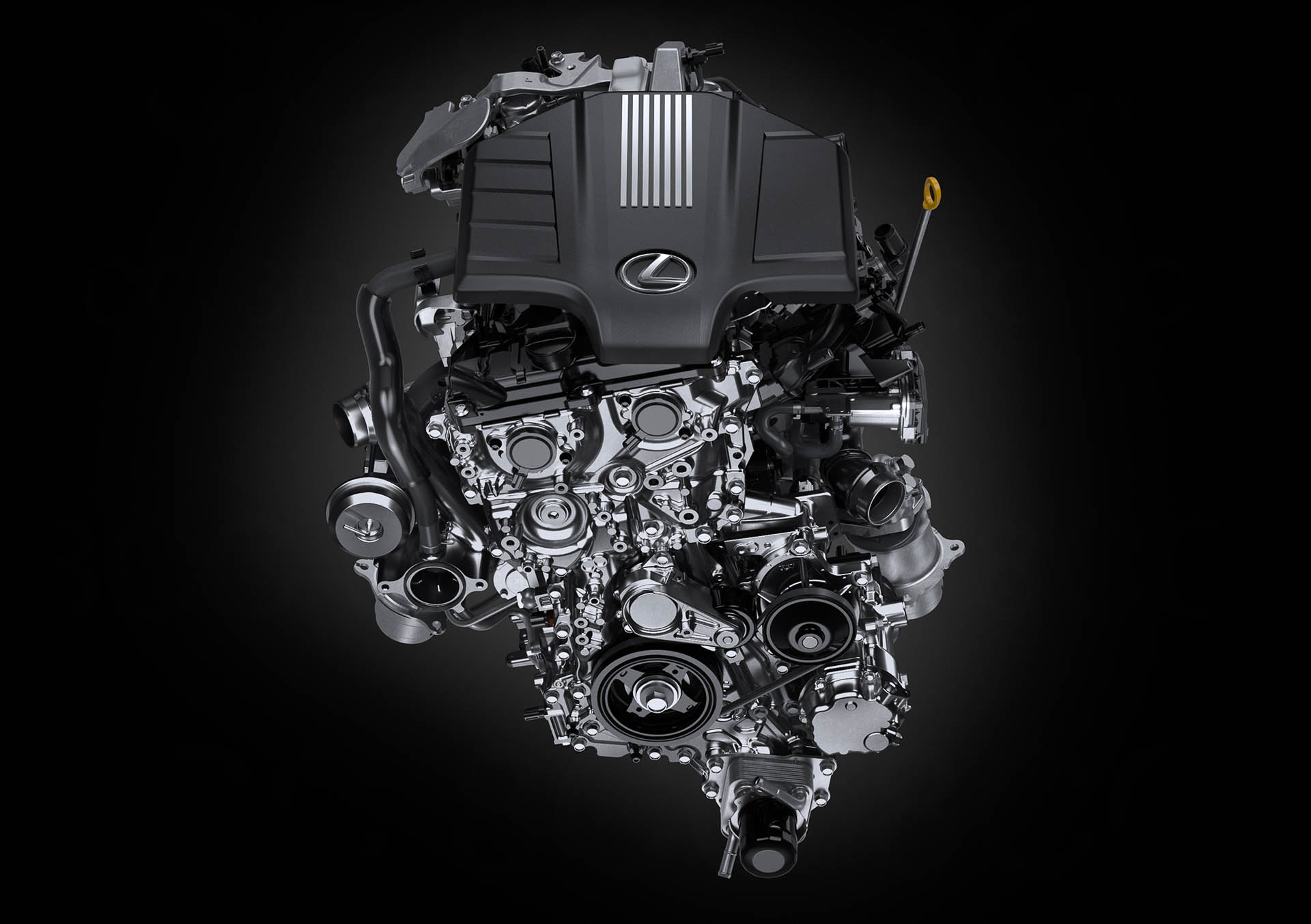 高熱効率な直列4気筒 2.4リッター「T24A-FTS」エンジンと新開発のダイレクトシフト8速ATの間に、モーターと湿式クラッチが一体となったフロントモジュールを組み合わせたハイブリッドシステムを採用。トランスミッションがエンジンの動力伝達を行ない、フロントモジュールはHEV機能(エンジン始動、EV走行、回生など)を担っている。元来より堅牢なエンジン・ATのシステムを活かしつつ、フロントモジュールを加えたHEVシステムとすることで、フレーム車にふさわしいロバスト性に貢献。本格オフローダーの本質でもある「行きたいところに行き、帰ってこられるクルマ」にふさわしいハイブリッドシステムとした