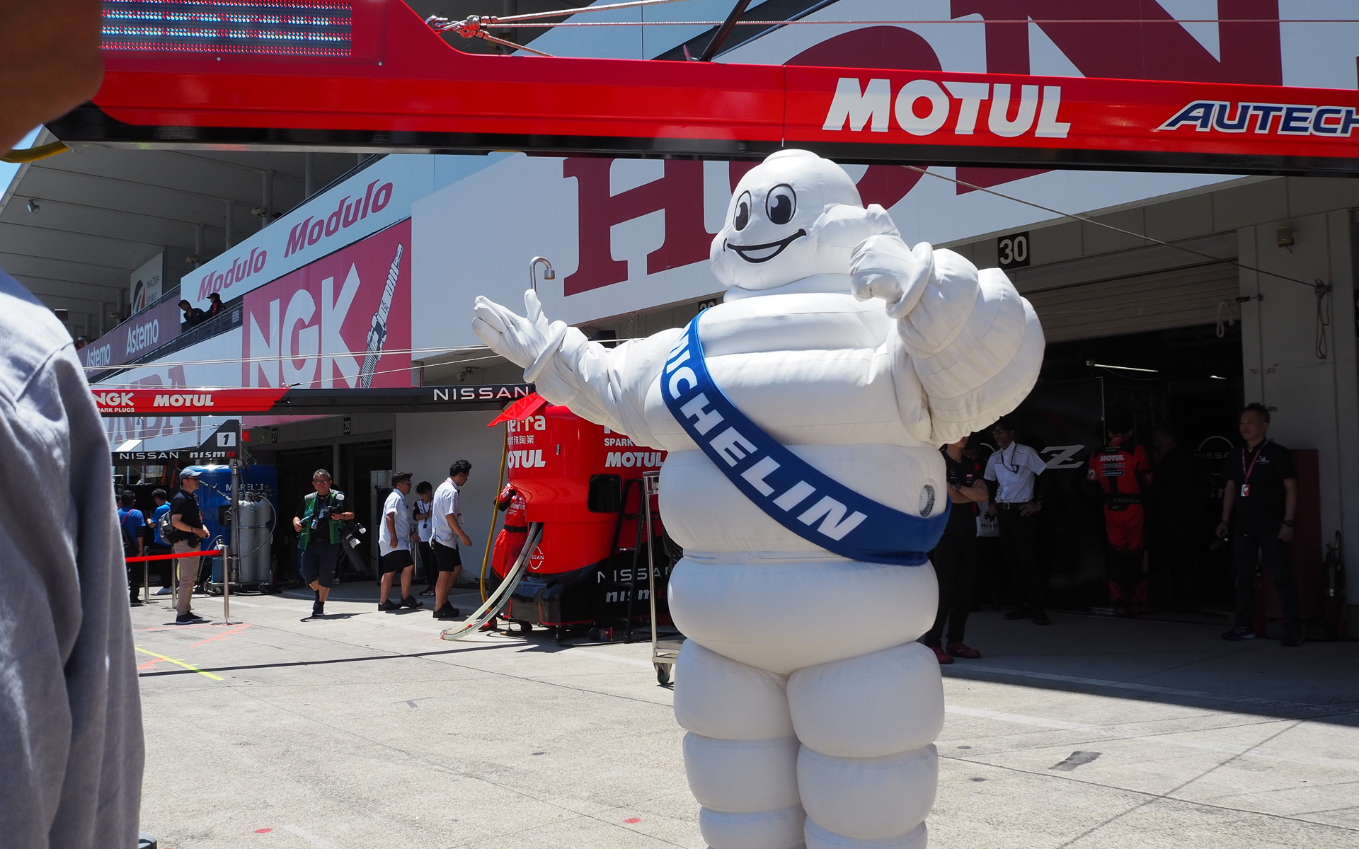 おなじみのミシュランマン（正式名称：ムッシュ・ビバンダム）