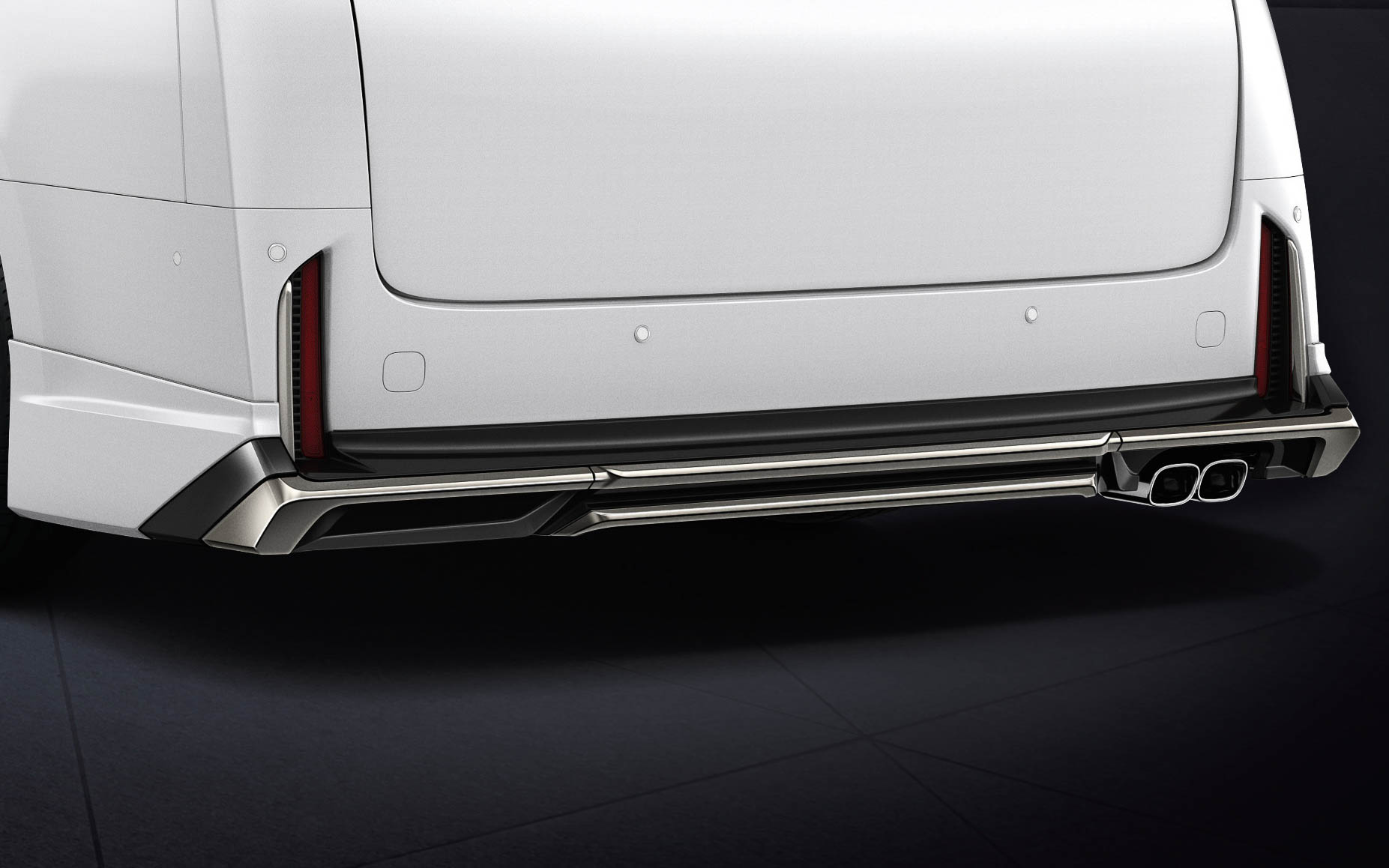 リアスタイリングキット（スモークメッキ、リアスカート＋ドレスアップマフラー）