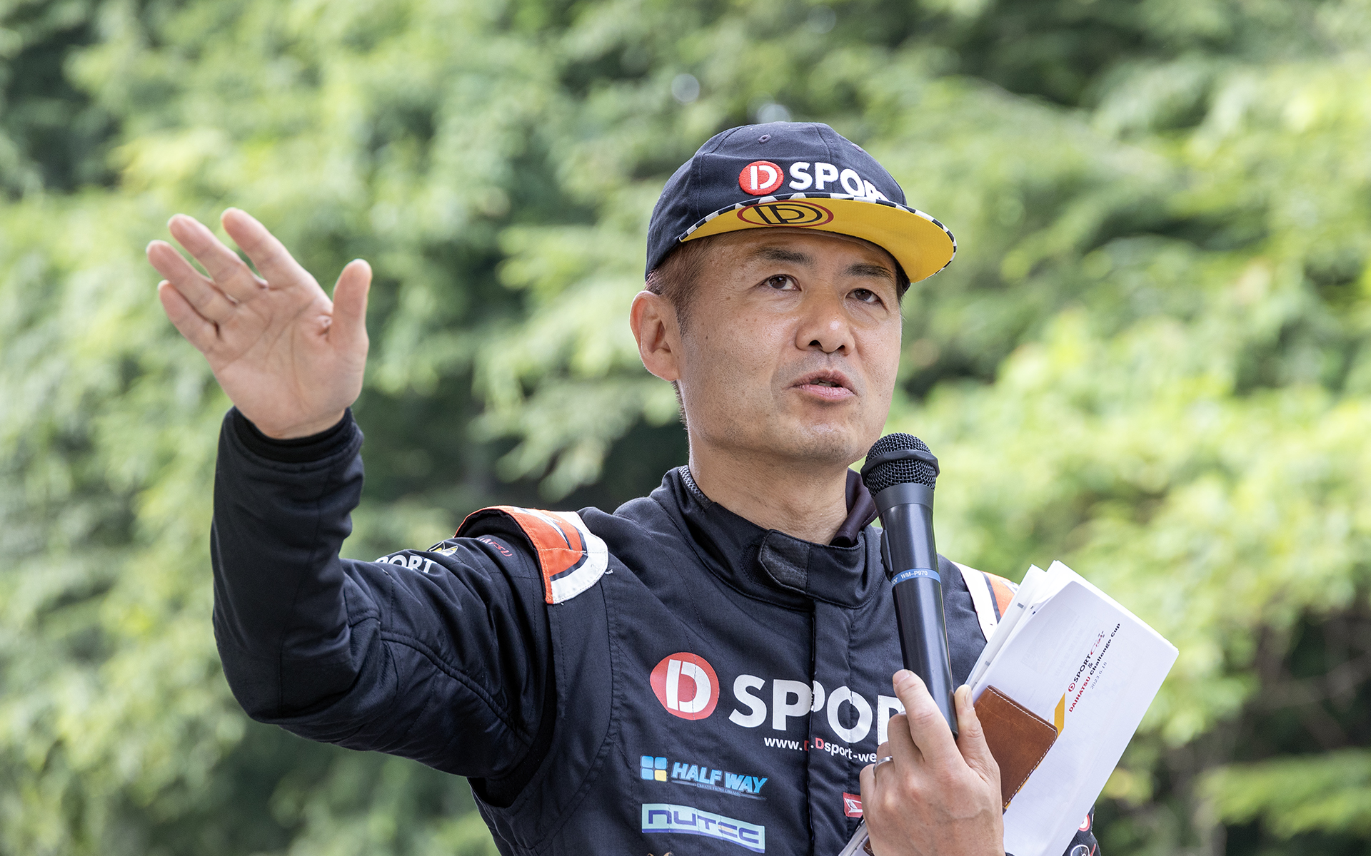 ダイハツ工業の殿村裕一氏。今年はD-SPORT RacingチームからコペンGRスポーツで「TOYOTA GAZOO Racingラリーチャレンジ」に参戦している