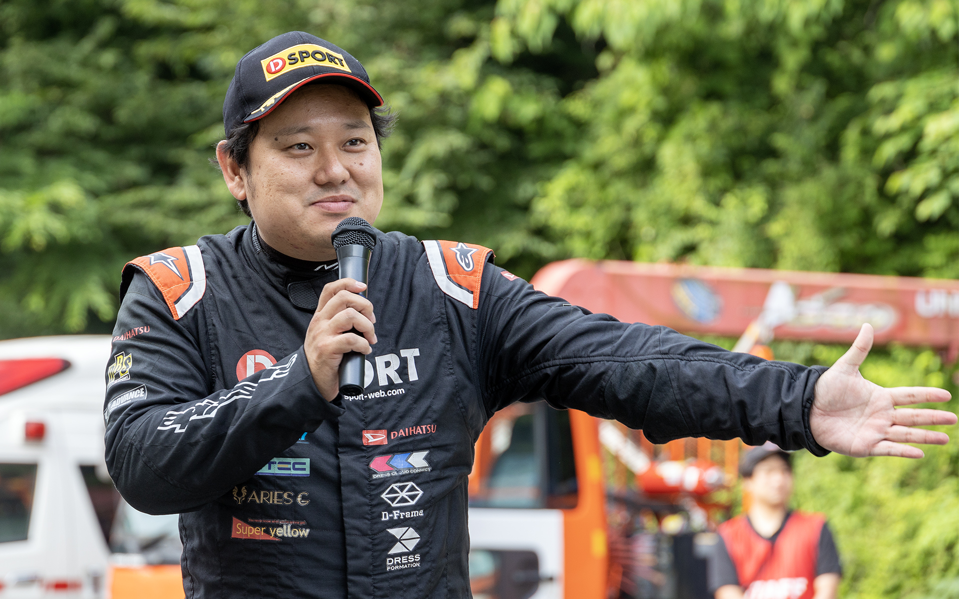 ダイハツ工業の相原泰祐氏（GRカンパニーに出向中）。ラリージャパンへも参戦したラリードライバーで、今年はD-SPORT Racingチームから「TOYOTA GAZOO Racingラリーチャレンジ」にダイハツ ロッキーで参戦している