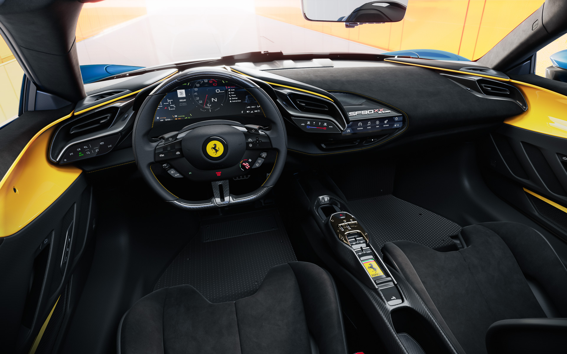 SF90 XX スパイダーのインテリア