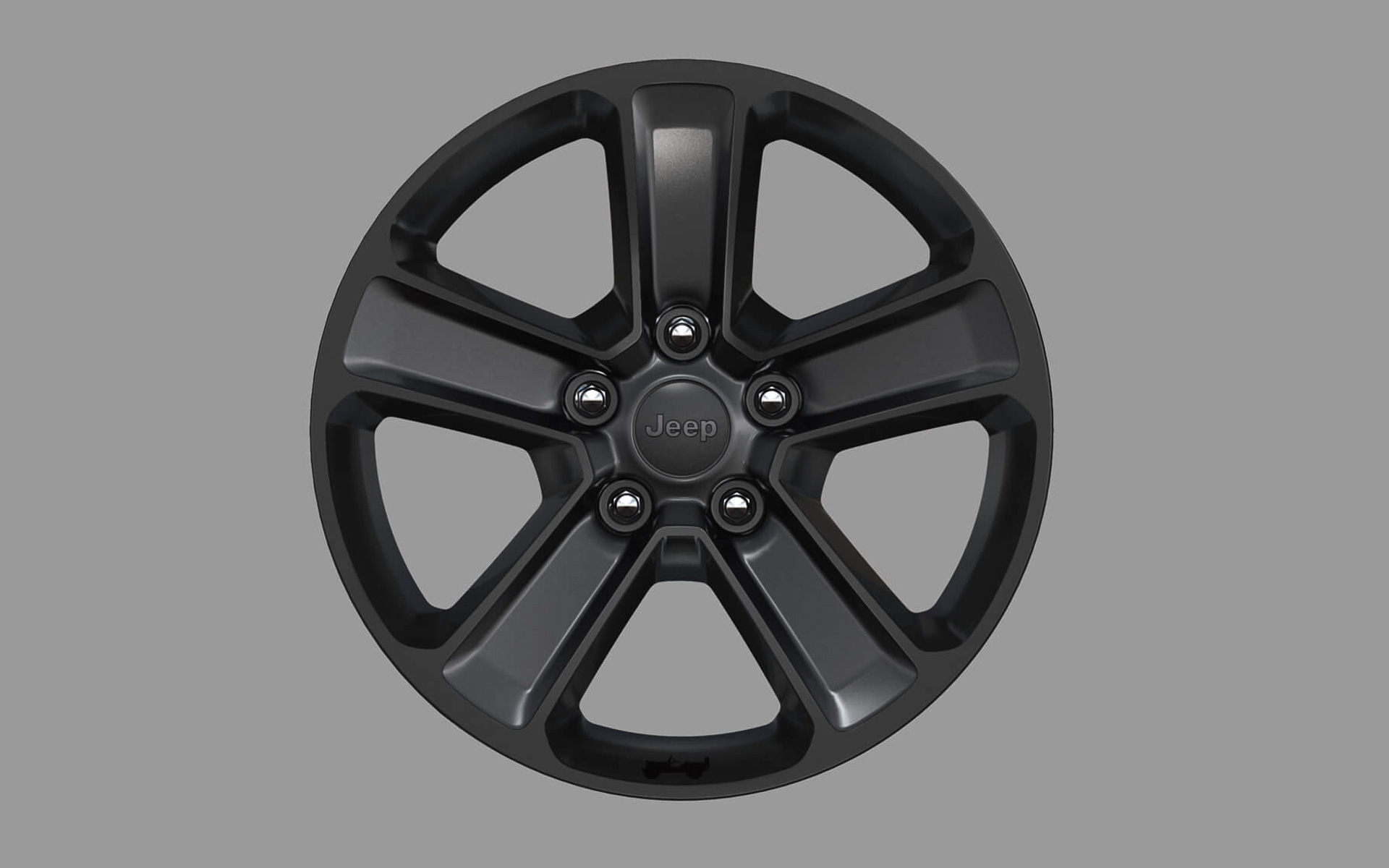 グロスブラック仕上げの専用18インチアルミホイール