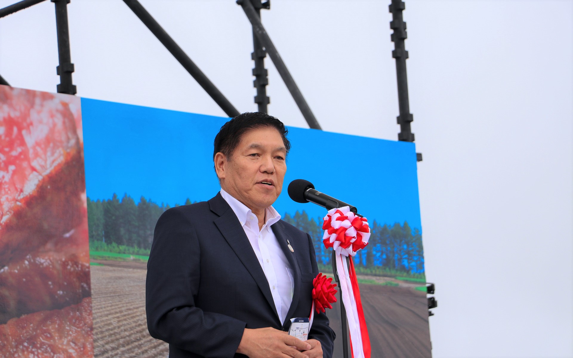 ホクレン会長篠原末治氏もあいさつを述べた