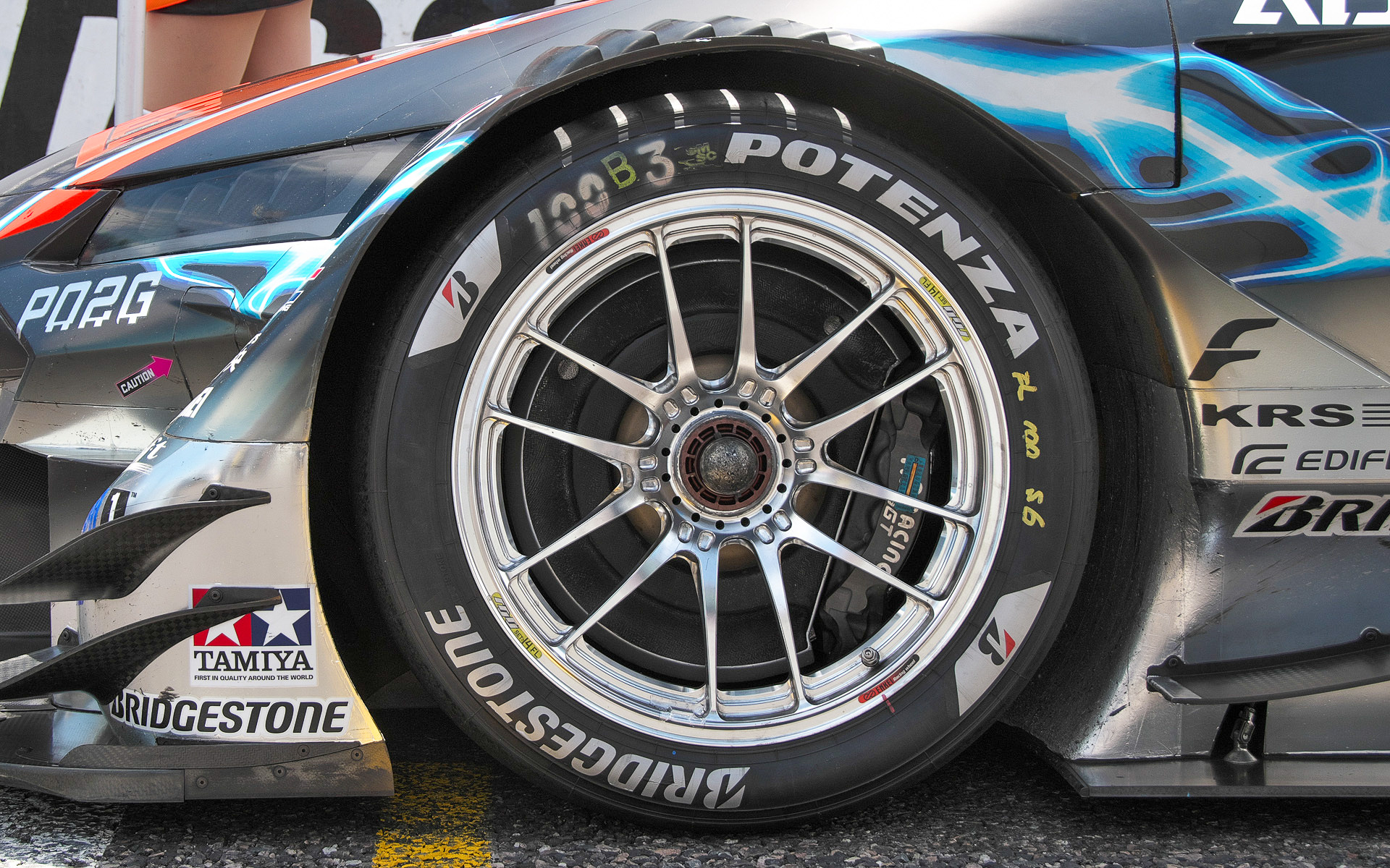 GT500に参戦中の100号車 STANLEY NSX-GT（山本尚貴/牧野任祐組）の装着タイヤ。ポイントは「ワイドレンジ・ロングライフ」だという