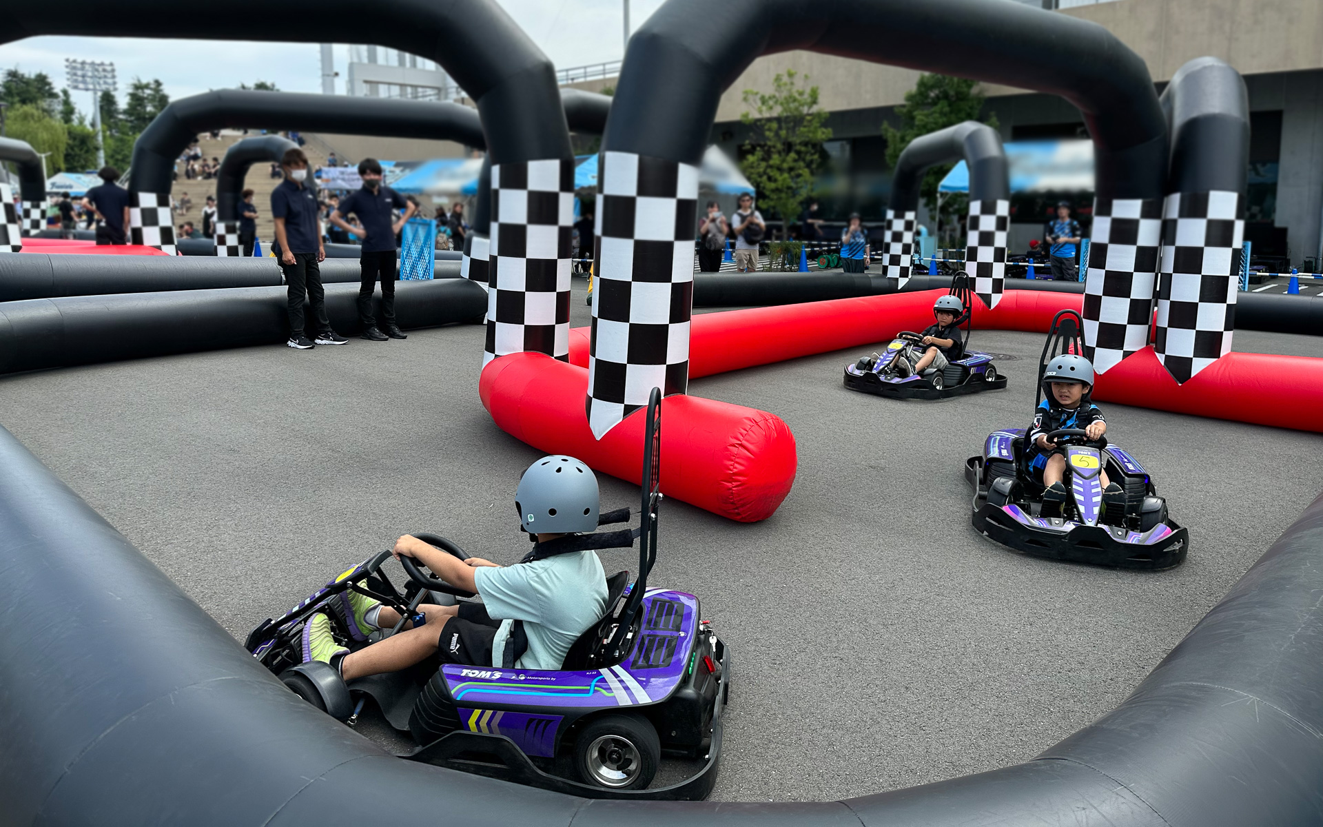 過去のEVカートイベントでの走行シーン