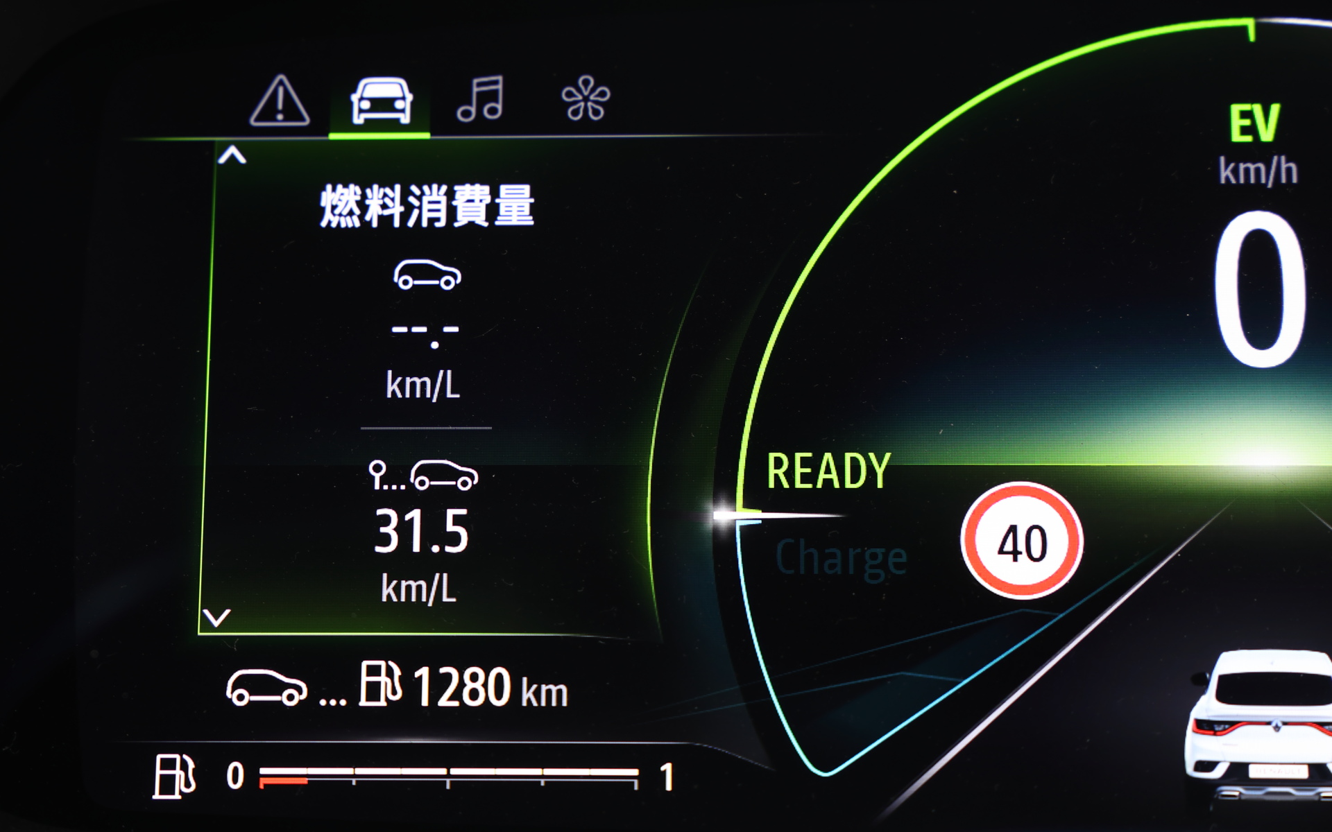 総走行距離87.1km、燃費は31.5km/Lを記録！　これは勝った!!　と思った。思ったが……1位のGENROQチームは総走行距離87.0kmで、燃費は31.6km/L。たった100m、0.1km/Lの差でCar Watchチームは2位となった……