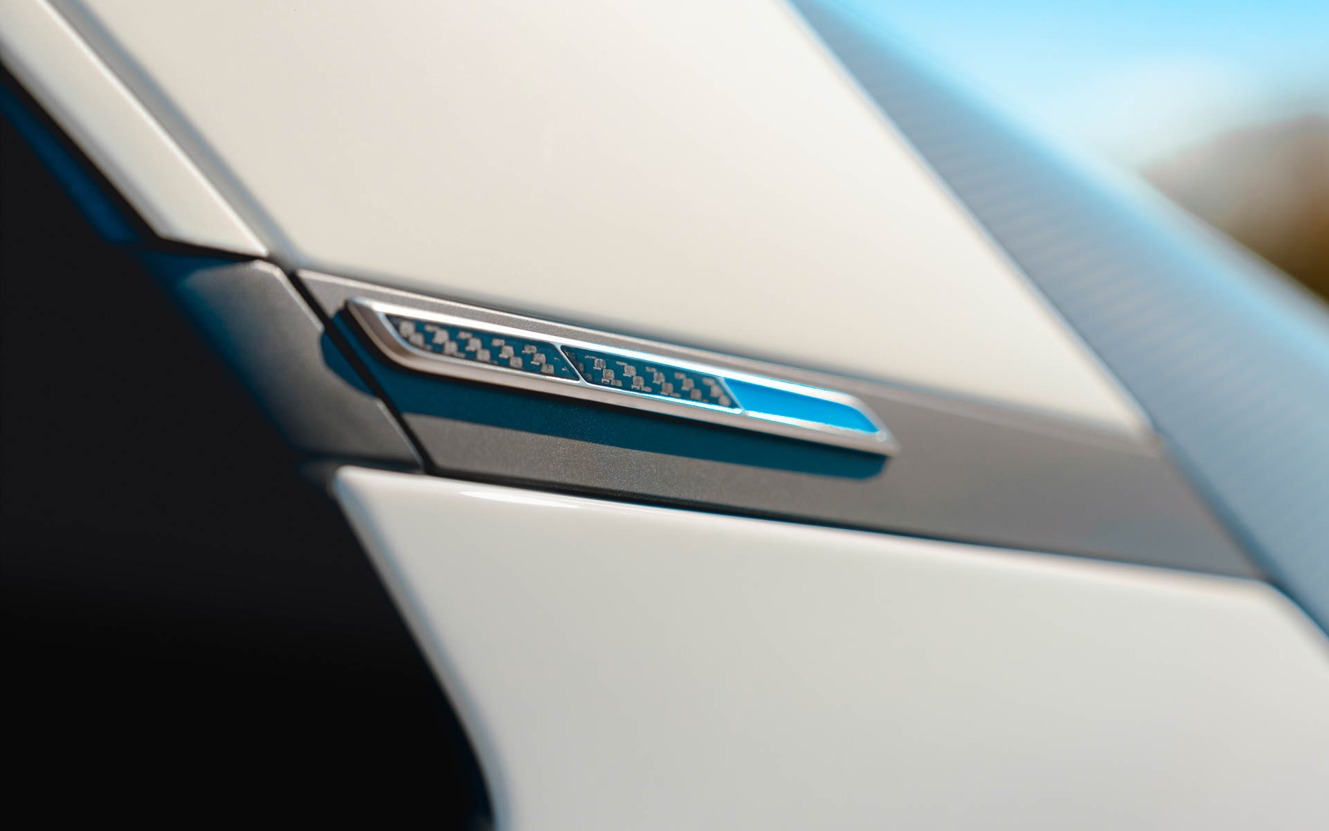 カーボン/ブルーエンブレム