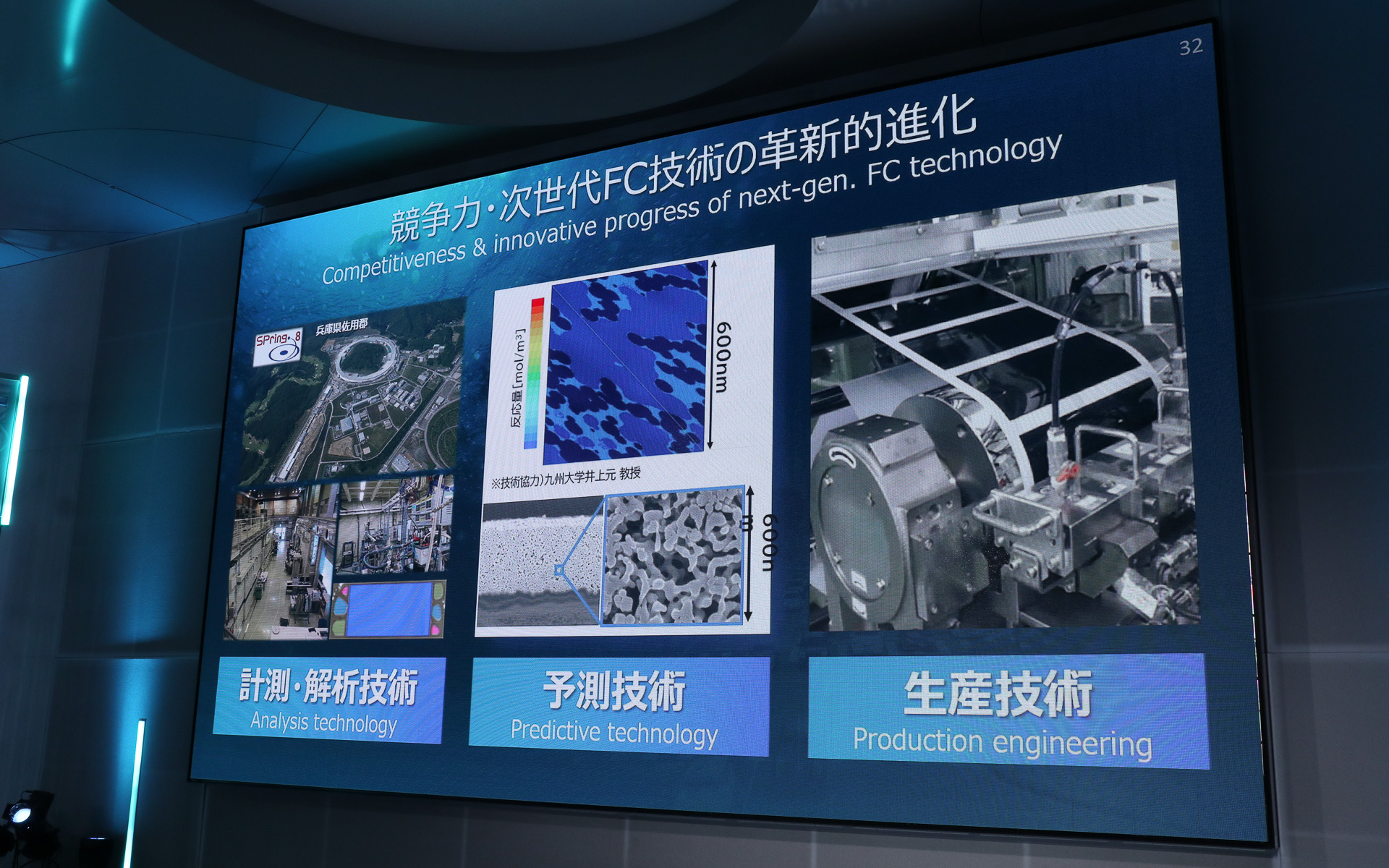 30年にわたって培ってきた燃料電池技術で、高レベルのセルを安定して量産できるようになっている