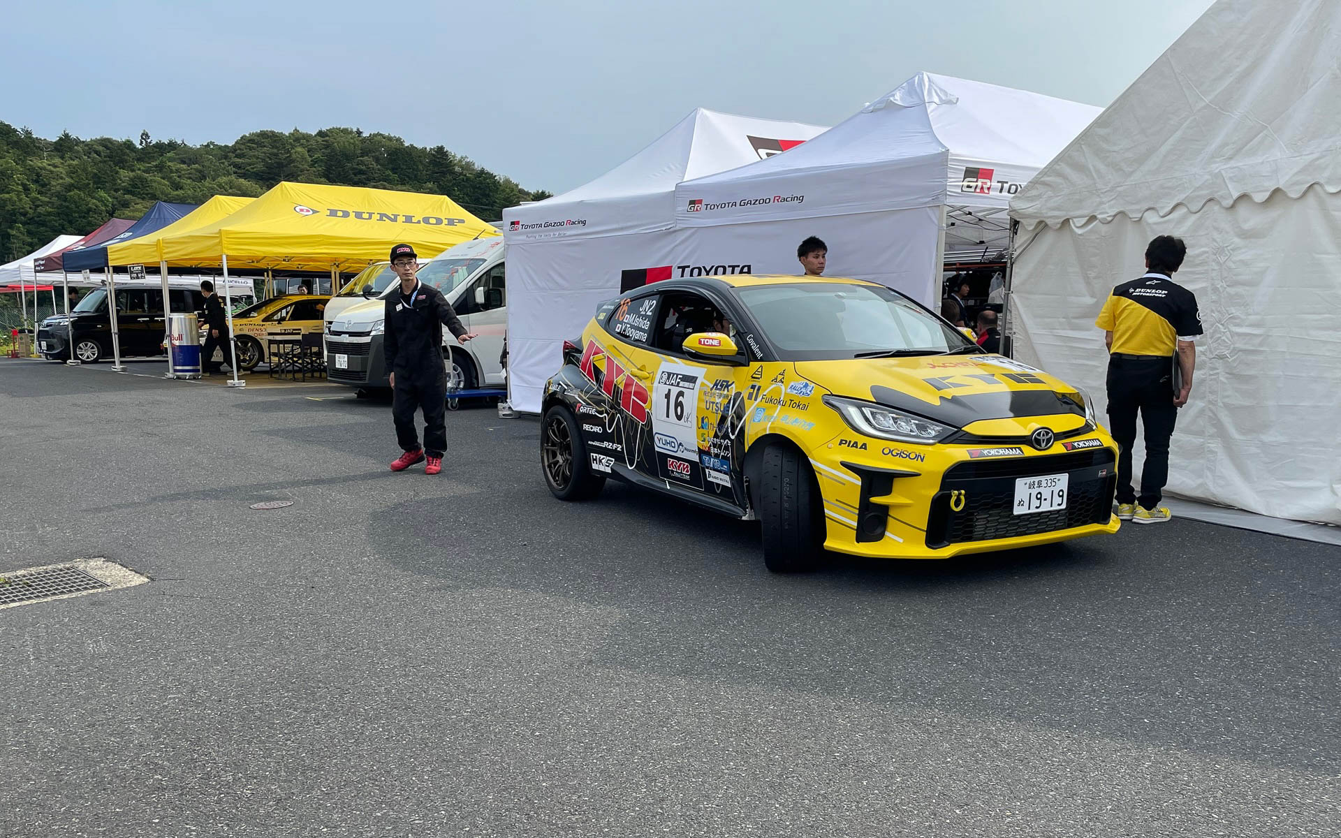 JN2のGRヤリス。クルマはYUHO RALLY TANGOでのKYBラリーチームのGRヤリス