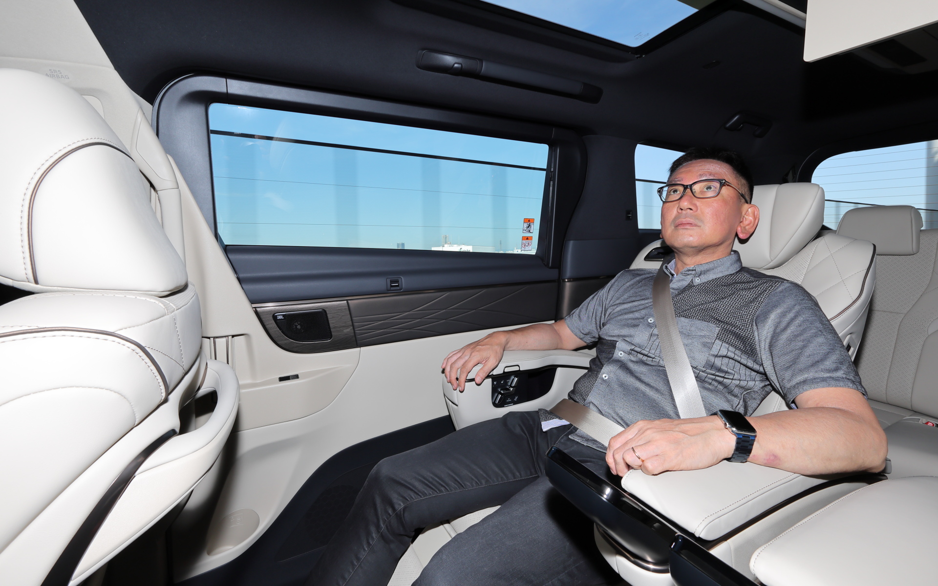 走行時の乗り心地を確認中