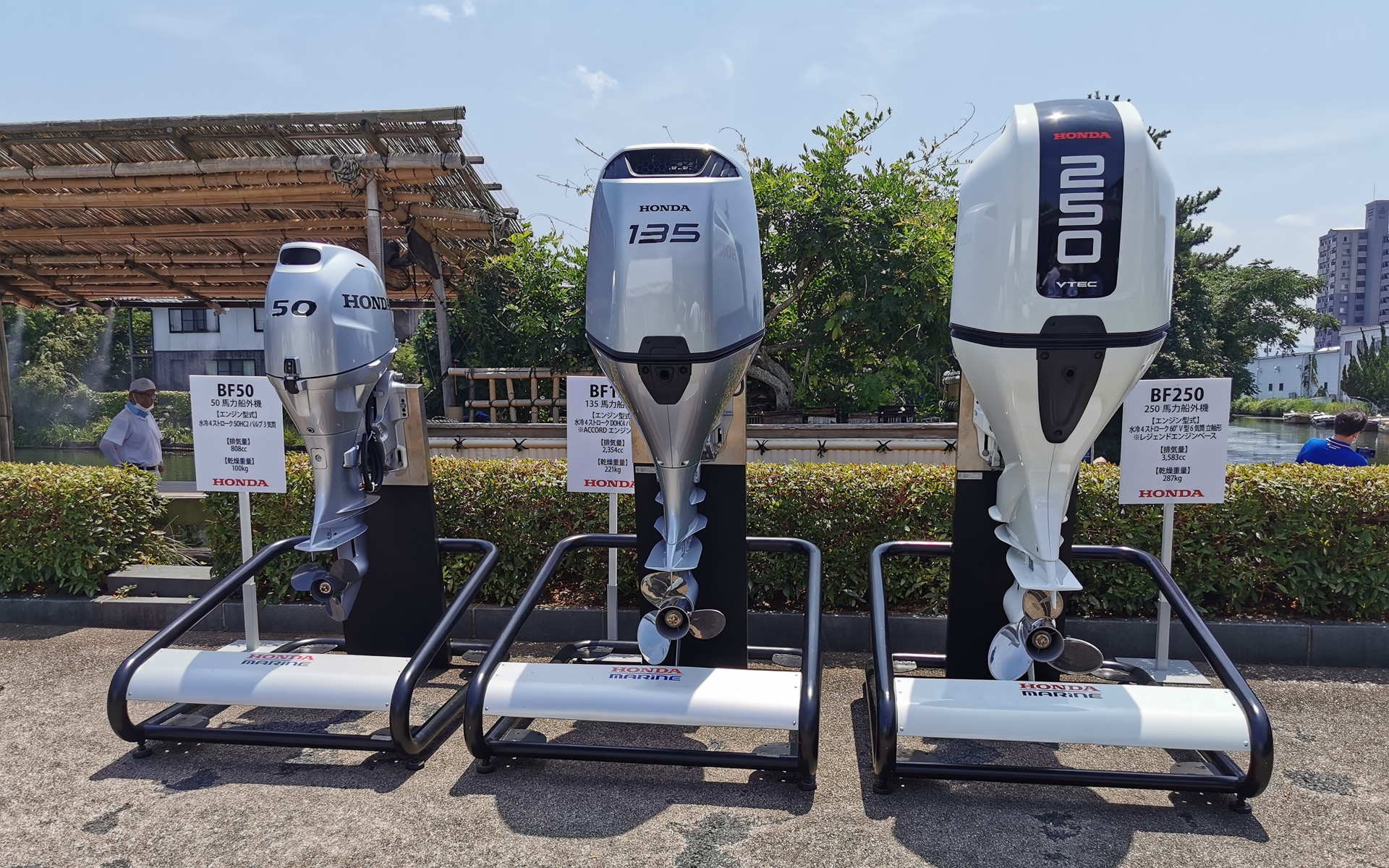 本体に書かれている数値がそのまま出力（馬力）となっている