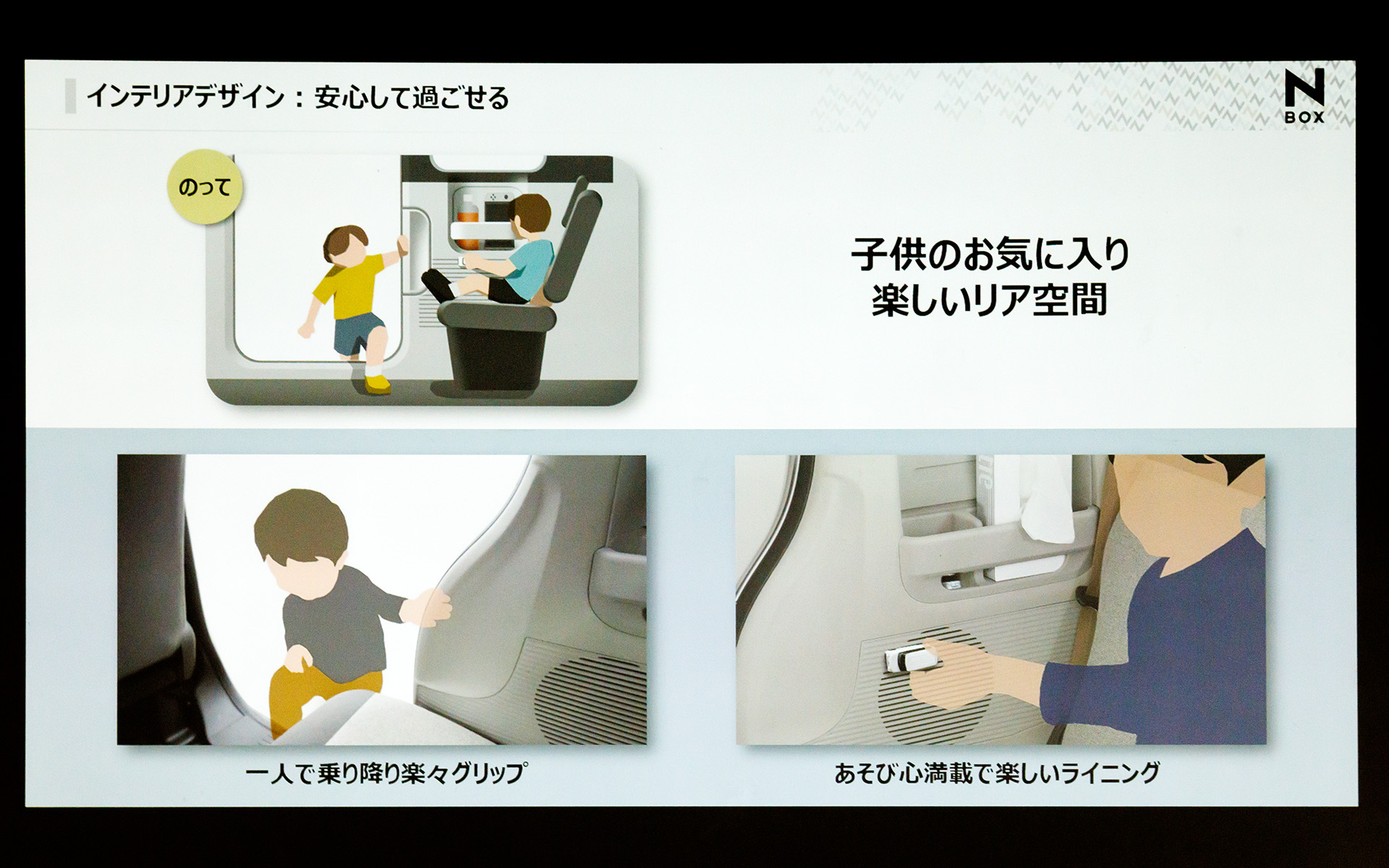 子供がつい乗りたくなるような遊び心も満載