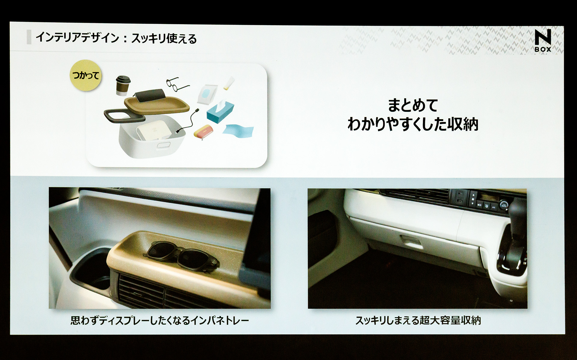 容量が約2倍になったグローブボックスなど実際に使える収納を備えている