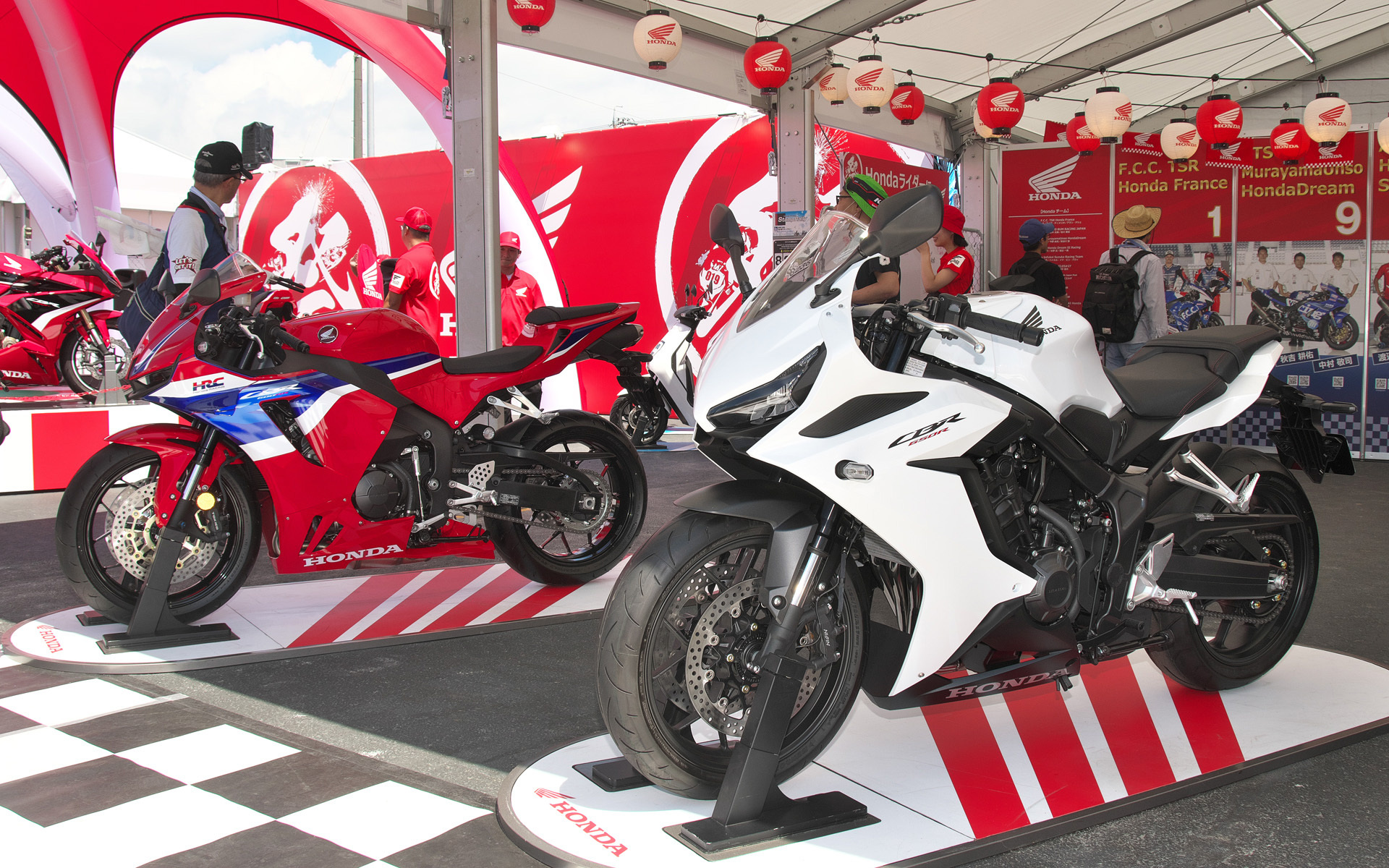 「CBR650R」も展示