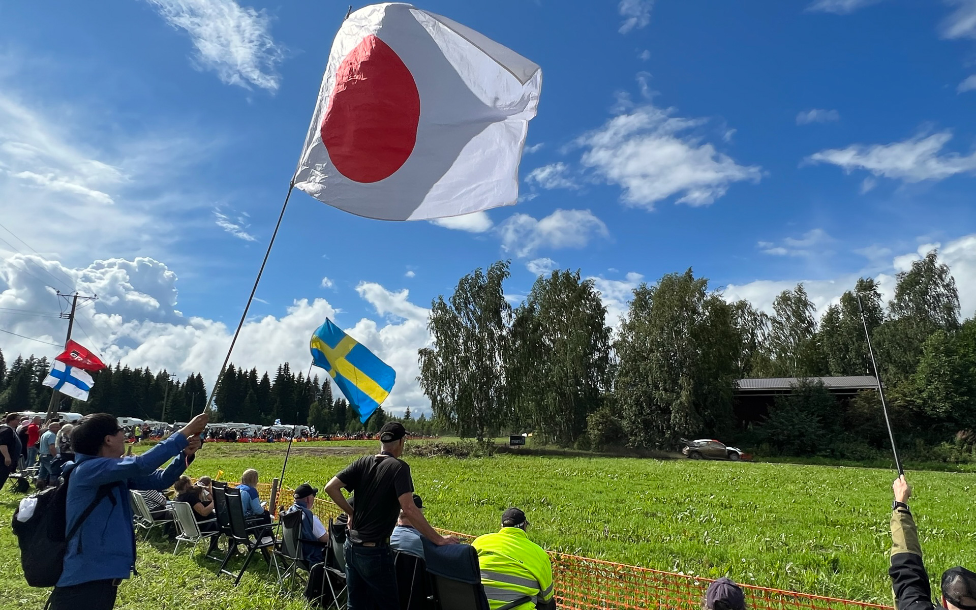 WRC第9戦ラリーフィンランド デイ2の総合3位になった18号車 勝田貴元/アーロン・ジョンストン組
