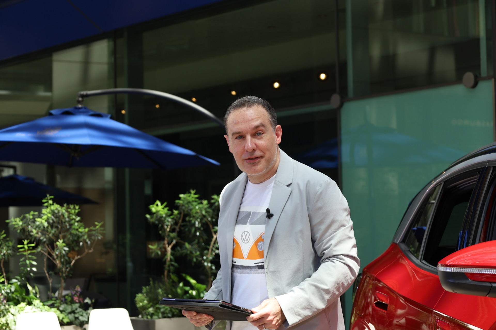 フォルクスワーゲン ジャパンの広報マーケティング本部ディレクターのトマ・ビルコ氏