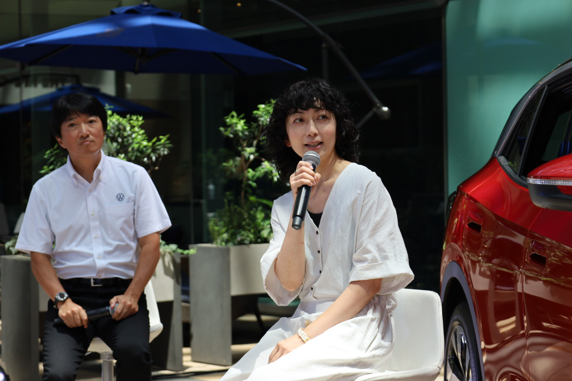 フォルクスワーゲン本社認定トレーナーの金子陽一氏とともに展開されたトークイベント