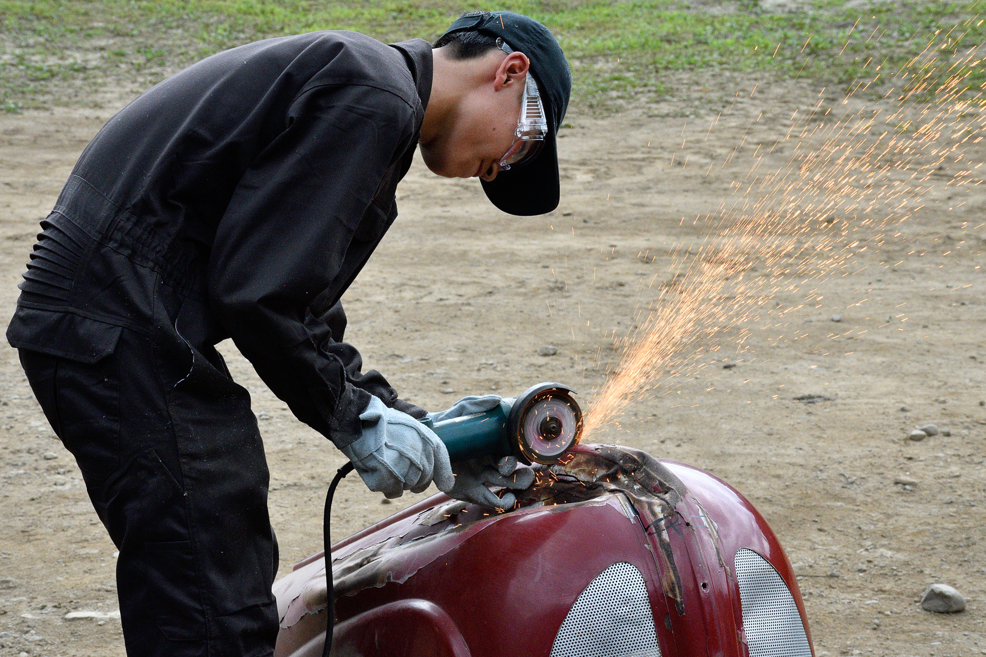 もっとも負担が大きかったといえるボンネット担当の牧くんと石田くん
