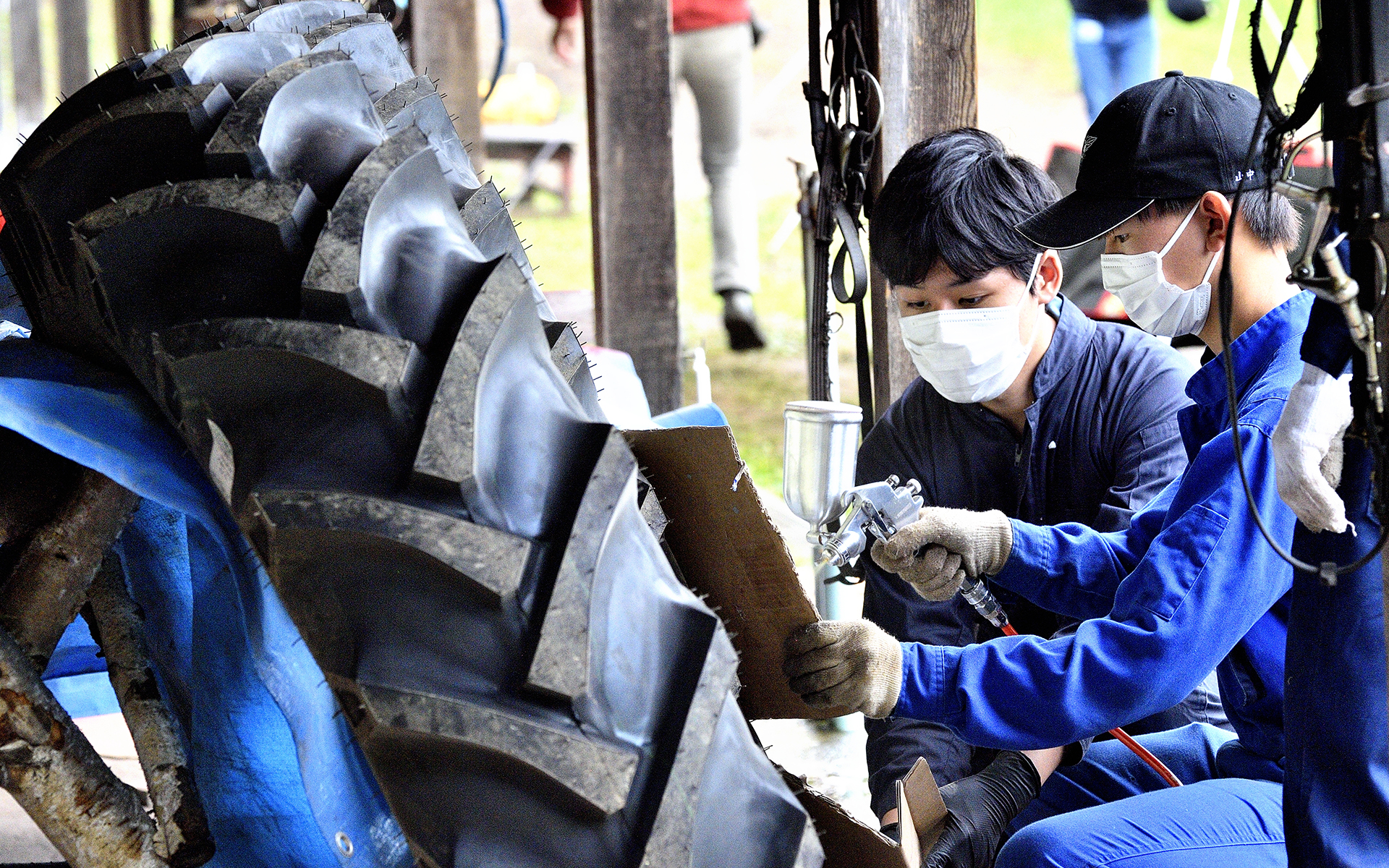 山中光稀くん（右）