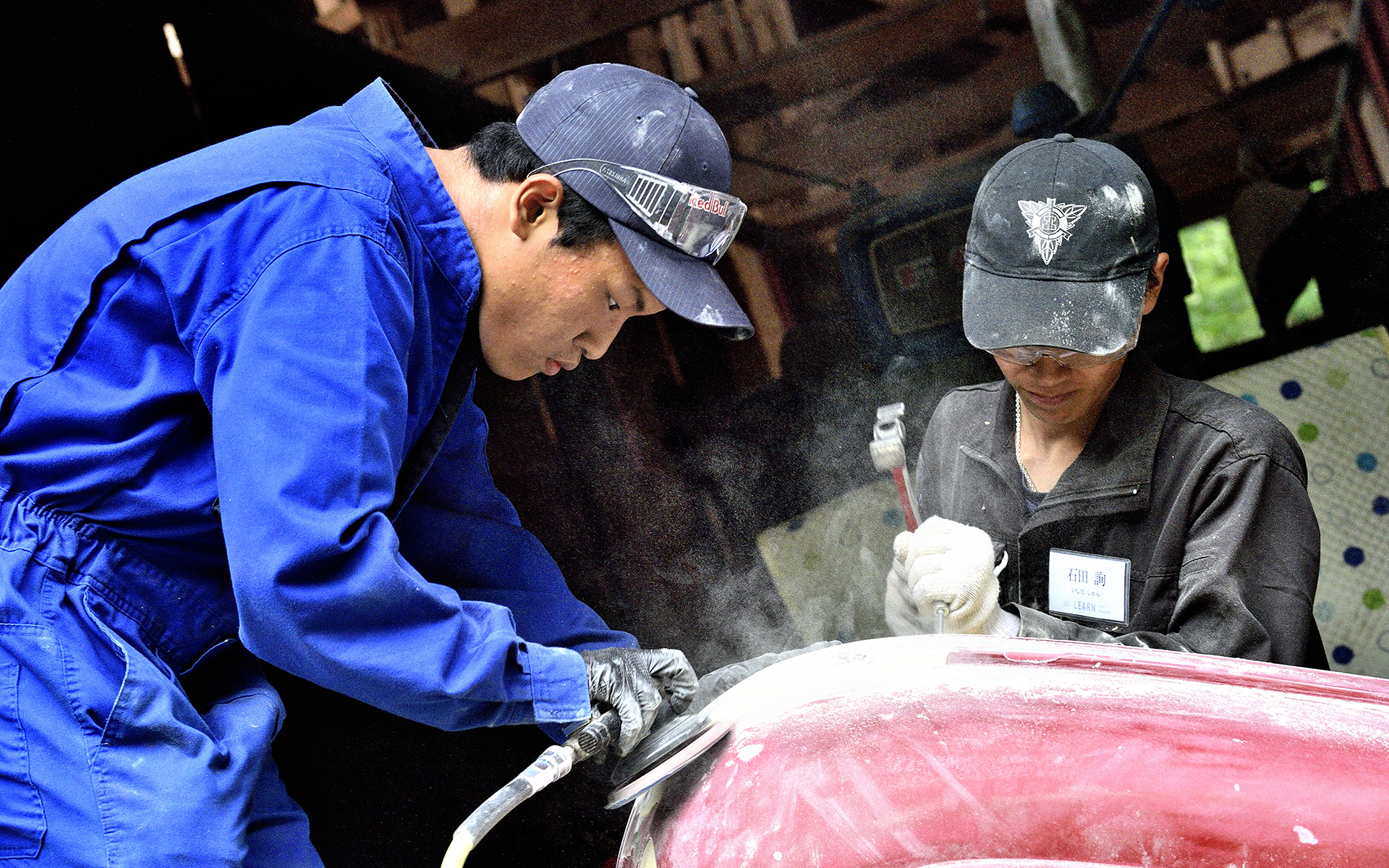 牧研太くん（左）