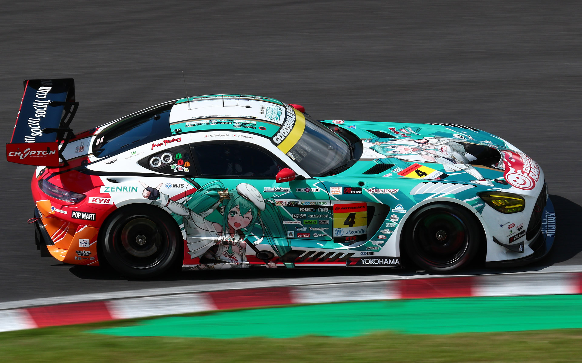 4号車 グッドスマイル 初音ミク AMG（谷口信輝/片岡龍也、YH）