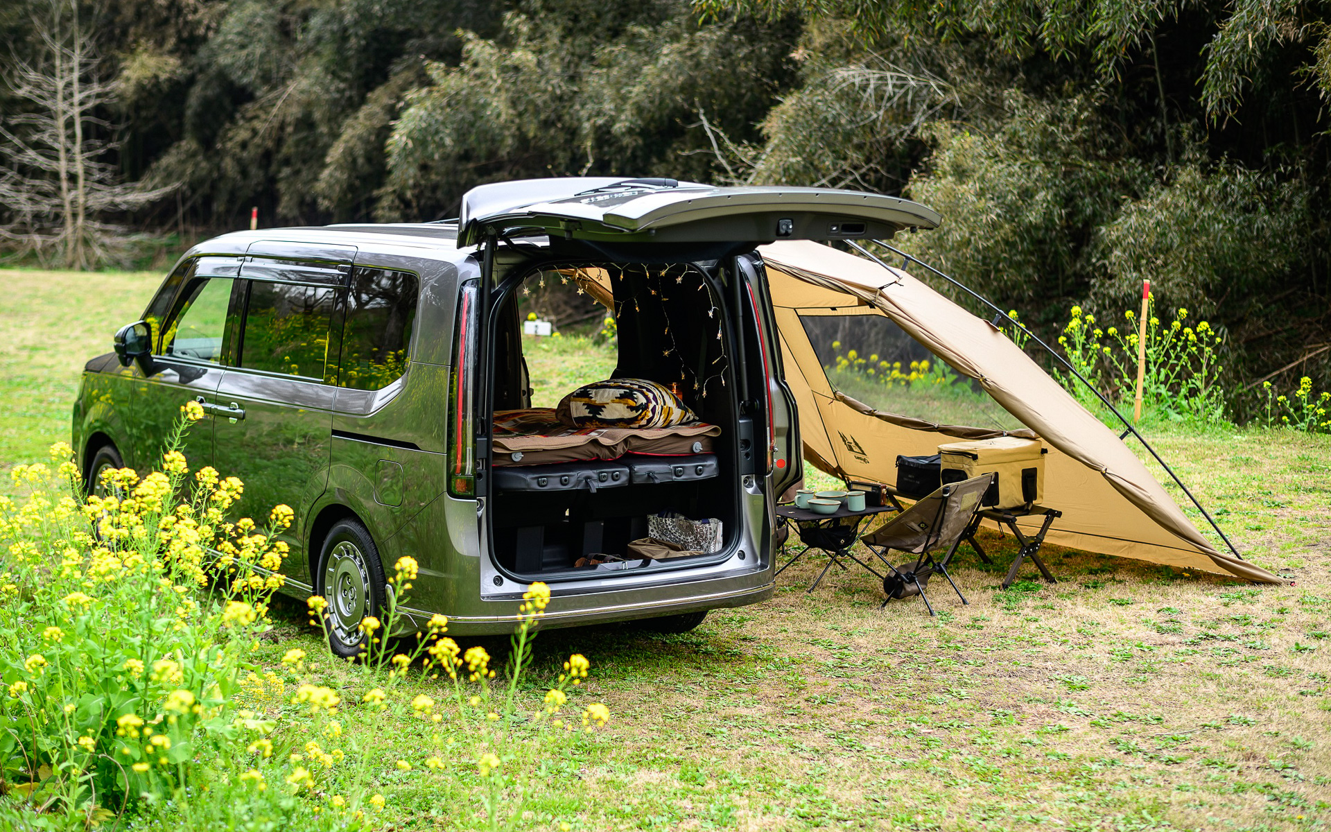 快適な車中泊を提案するステップワゴン