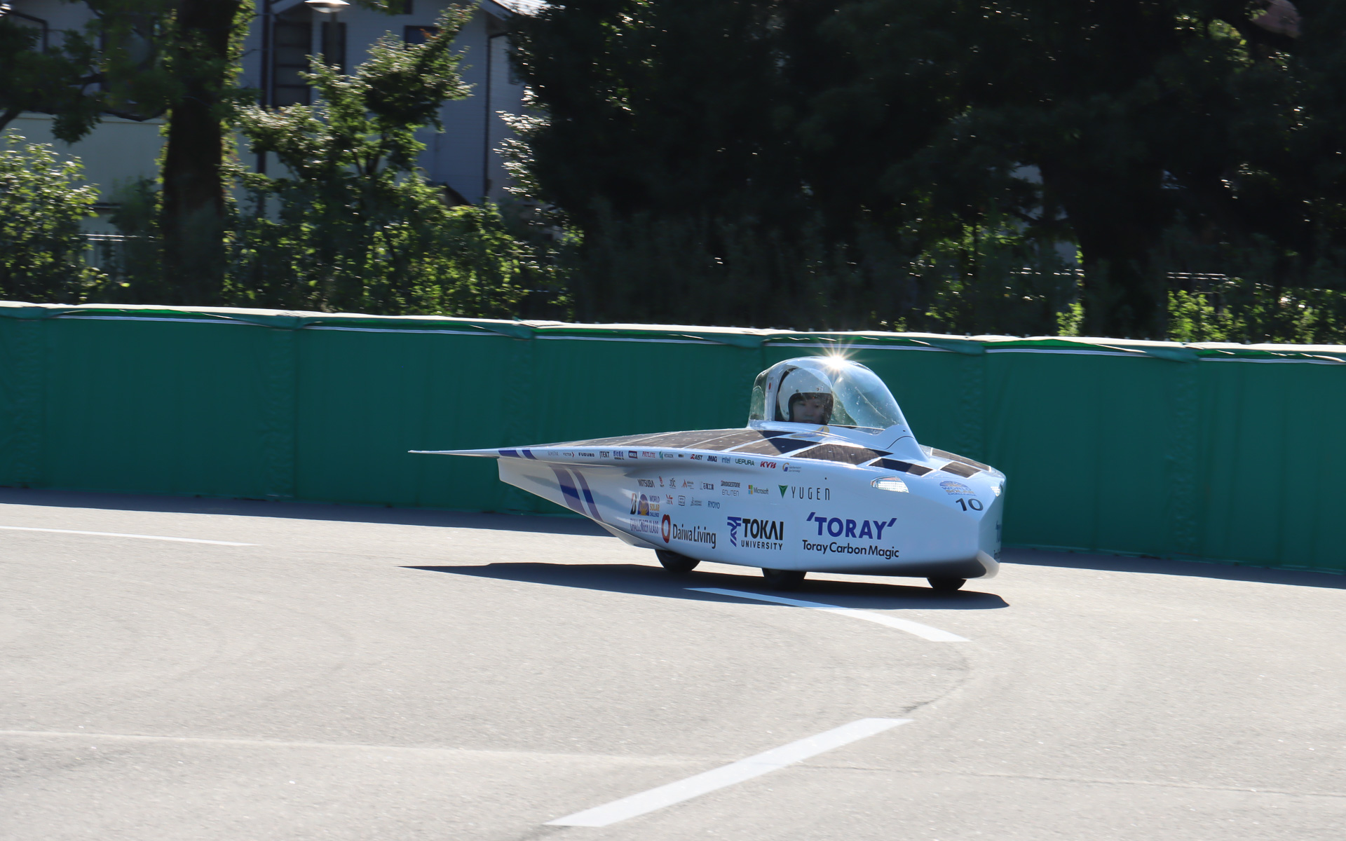 イベントの締めくくりに実施された新型Tokai challengerの試走