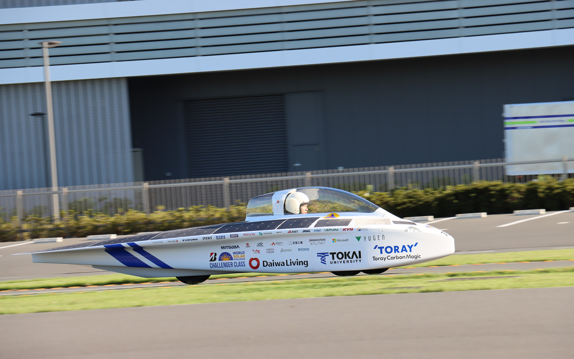 イベントの締めくくりに実施された新型Tokai challengerの試走