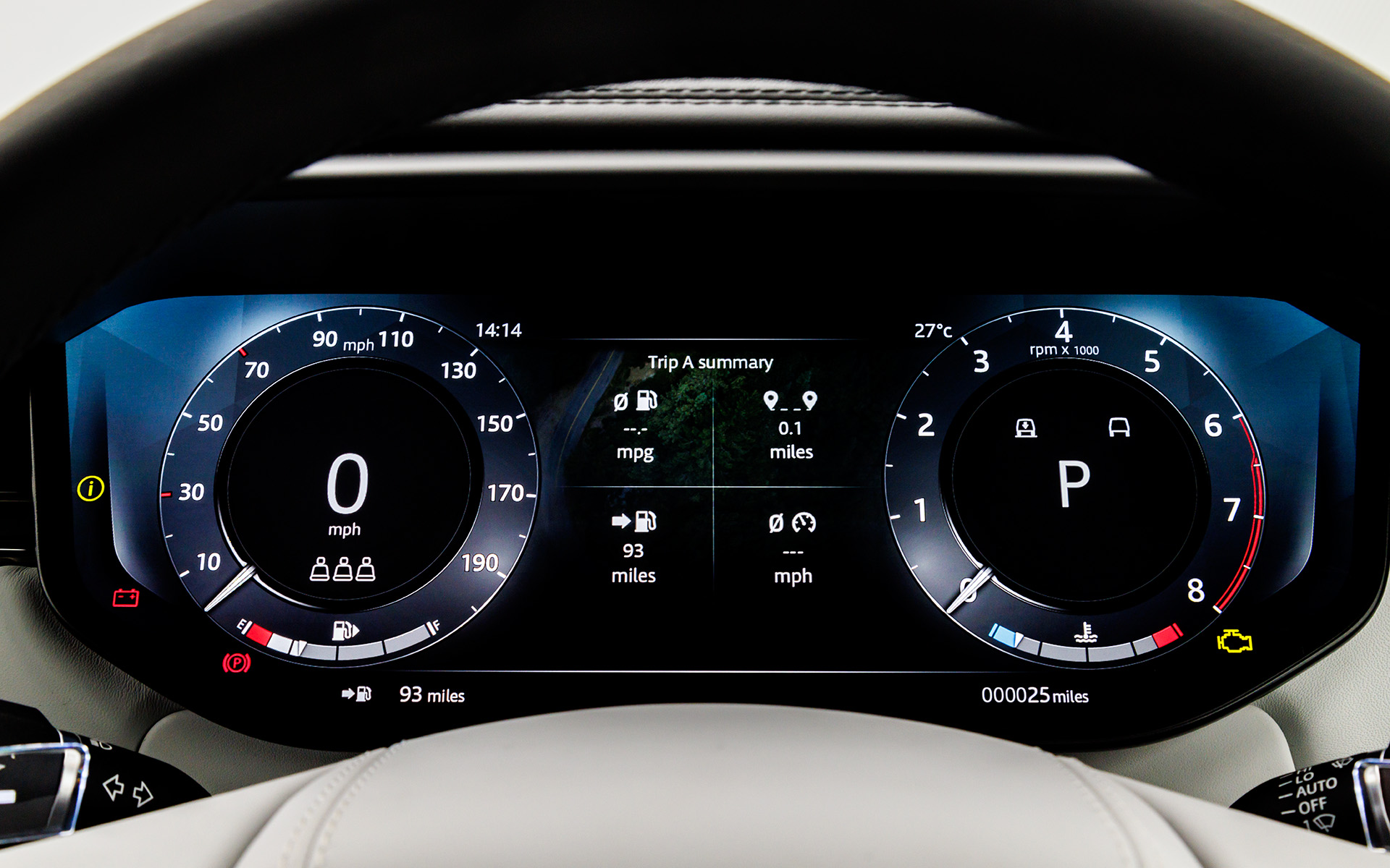 フル液晶のメーターパネル