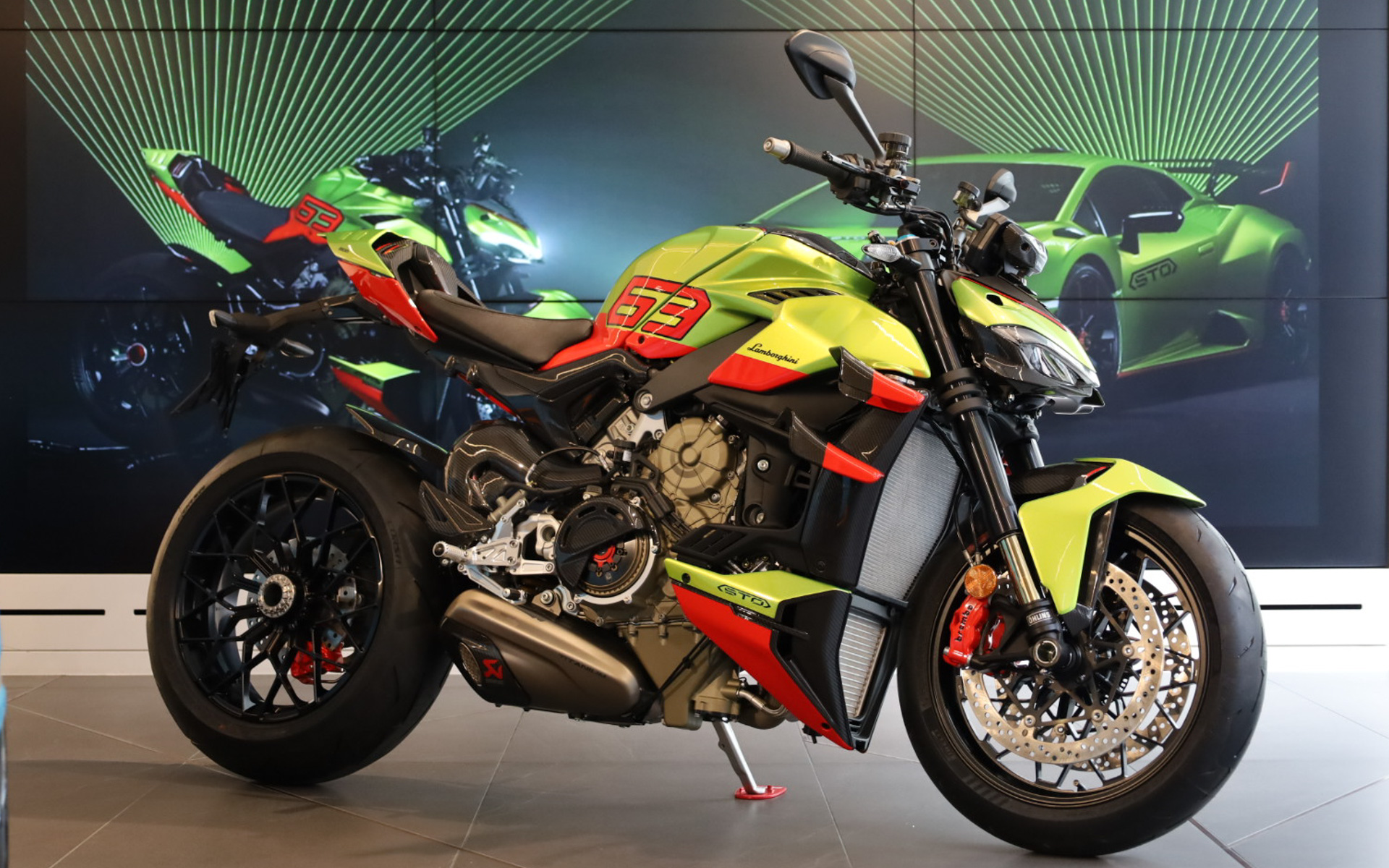 世界限定630台となる「ドゥカティ・ストリートファイターV4ランボルギーニ」