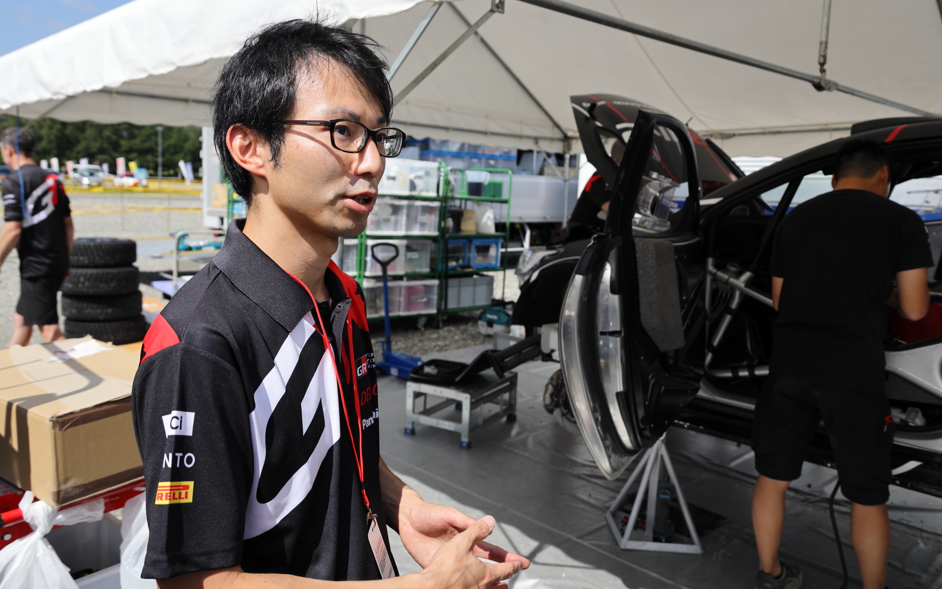 新型WRC2車両「GRヤリス ラリー2」の開発に携わるトヨタ自動車株式会社 GRプロジェクト推進部 GRZ 主任 行木宏氏