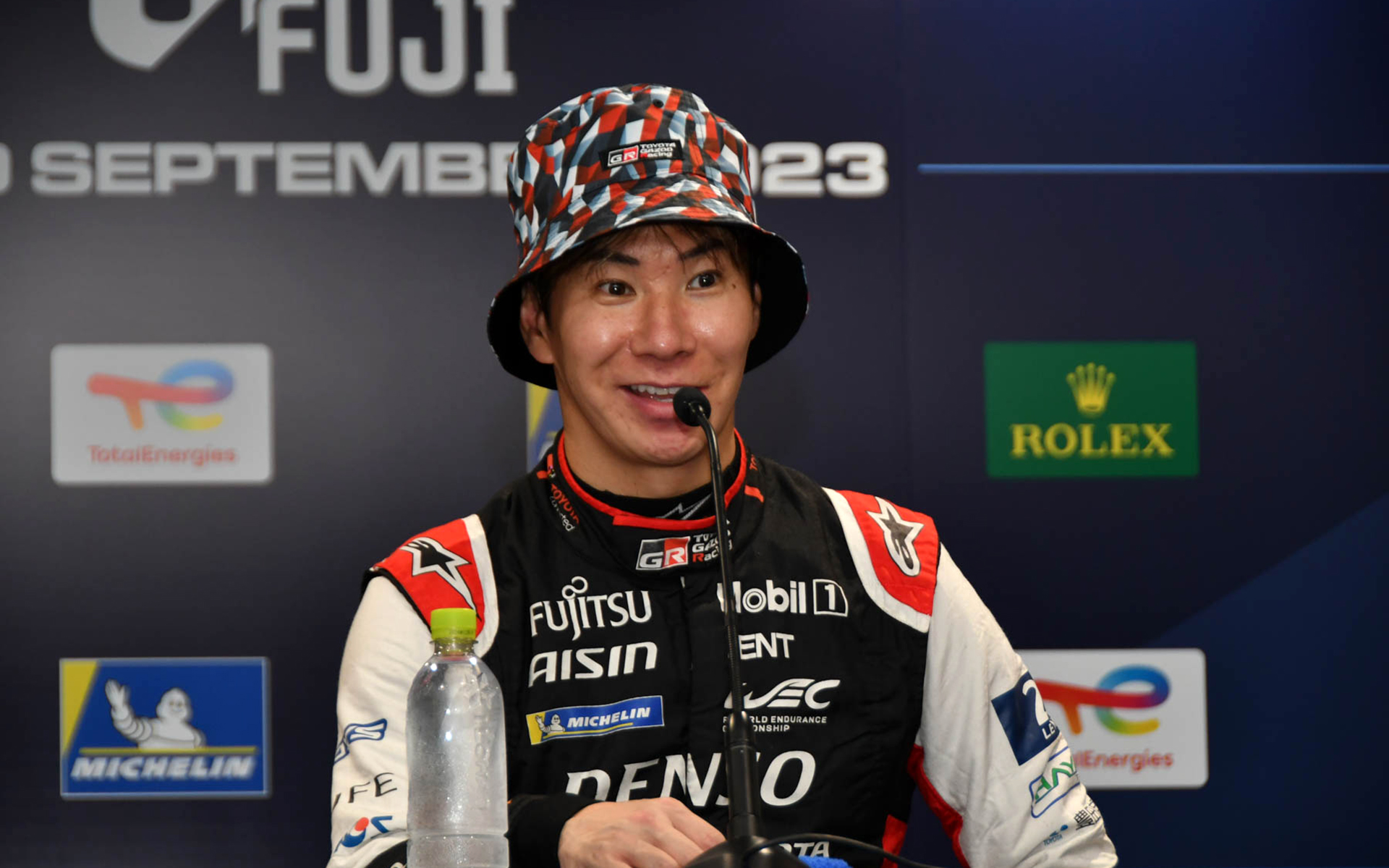 ポールポジションを獲得した小林可夢偉選手